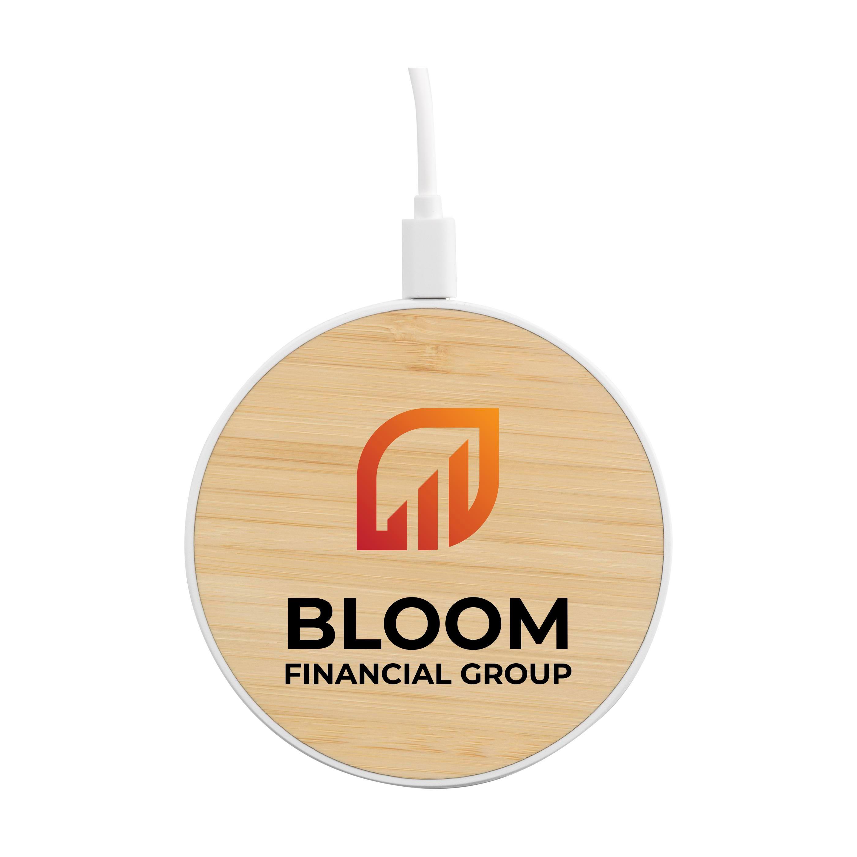 Bamboo 15W Wireless Fast Charger Schnelladegerät