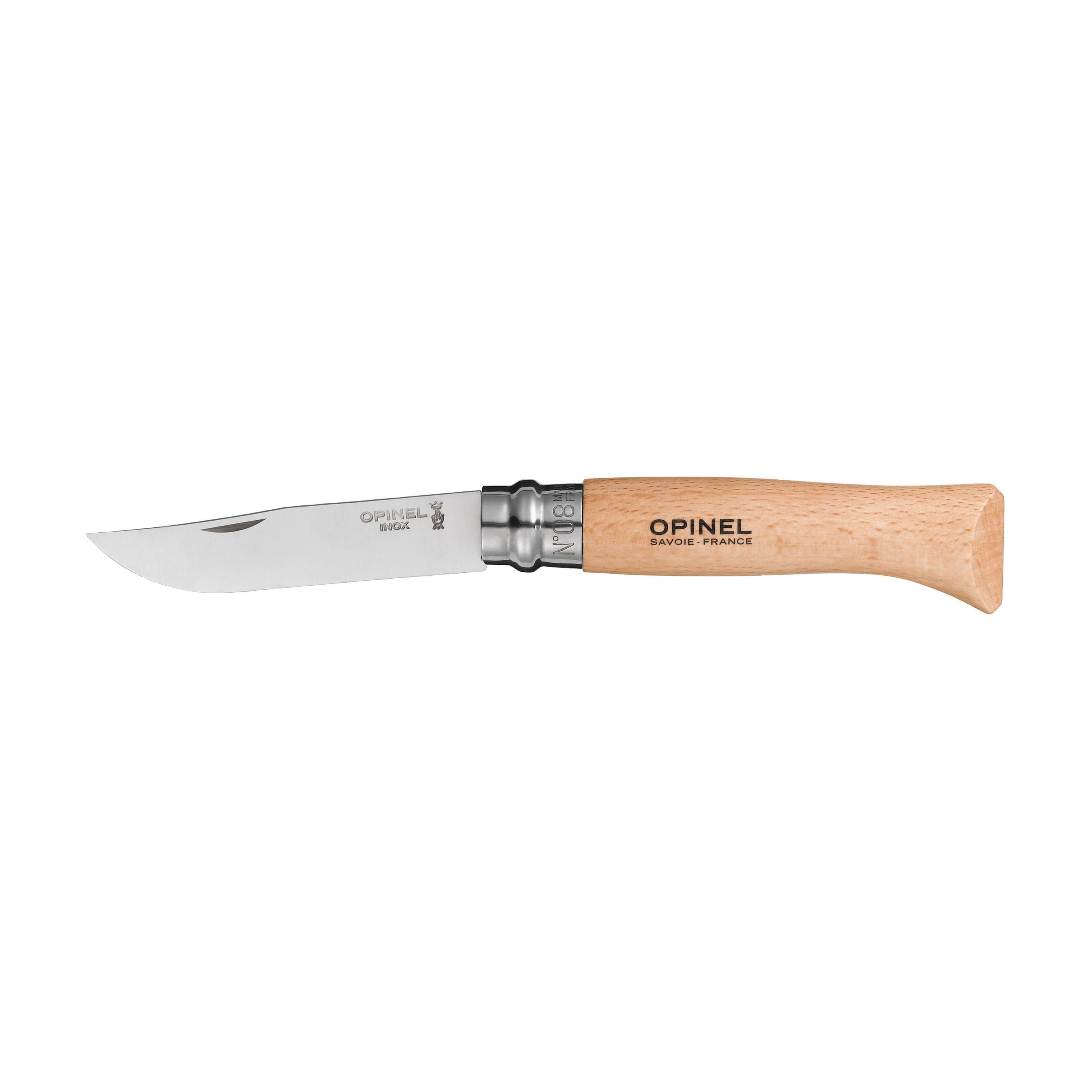 Opinel Inox No 08 Taschenmesser in einer Gürteletui