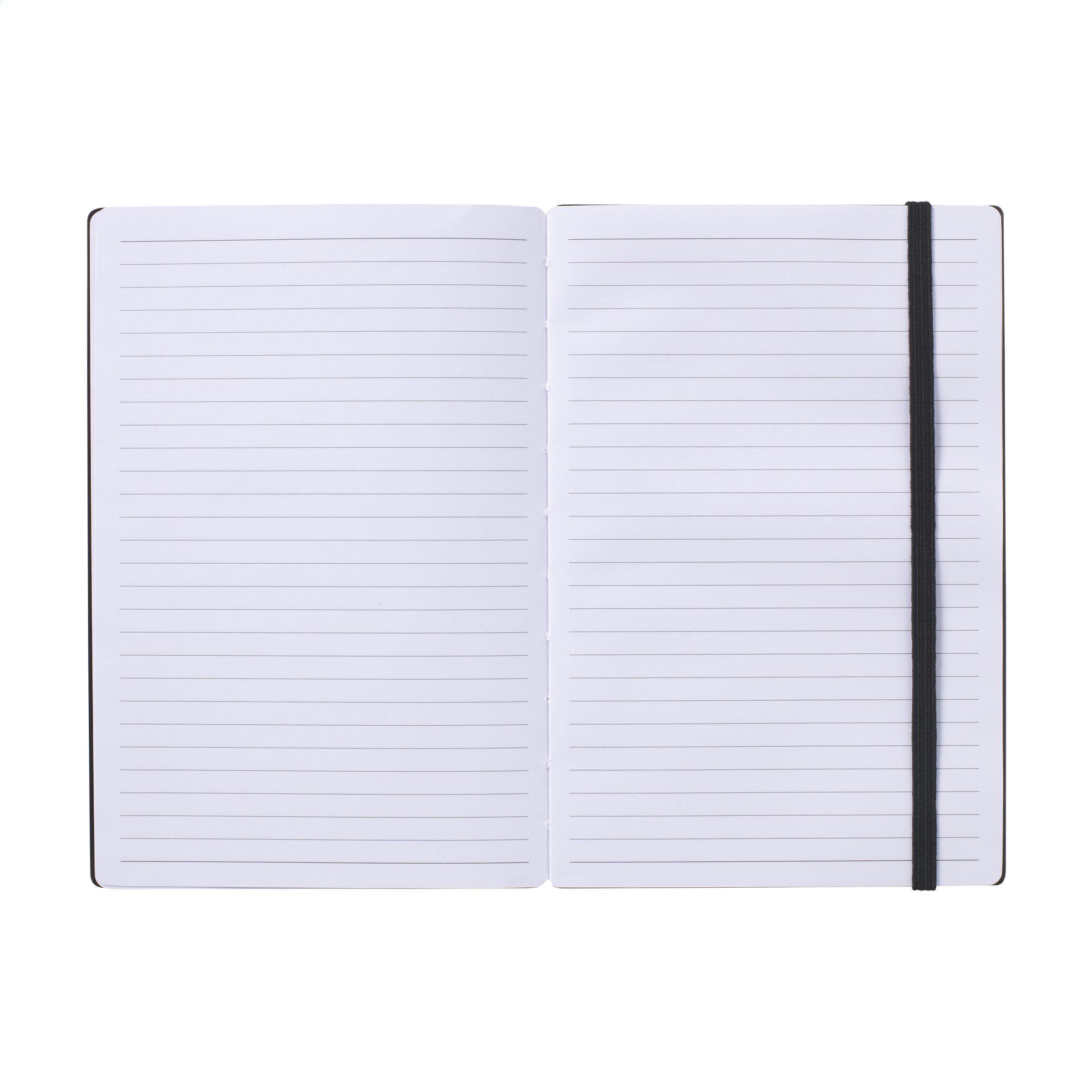 Bamboo Journal Naked Spine Notebook Black A5 Notizbuch
