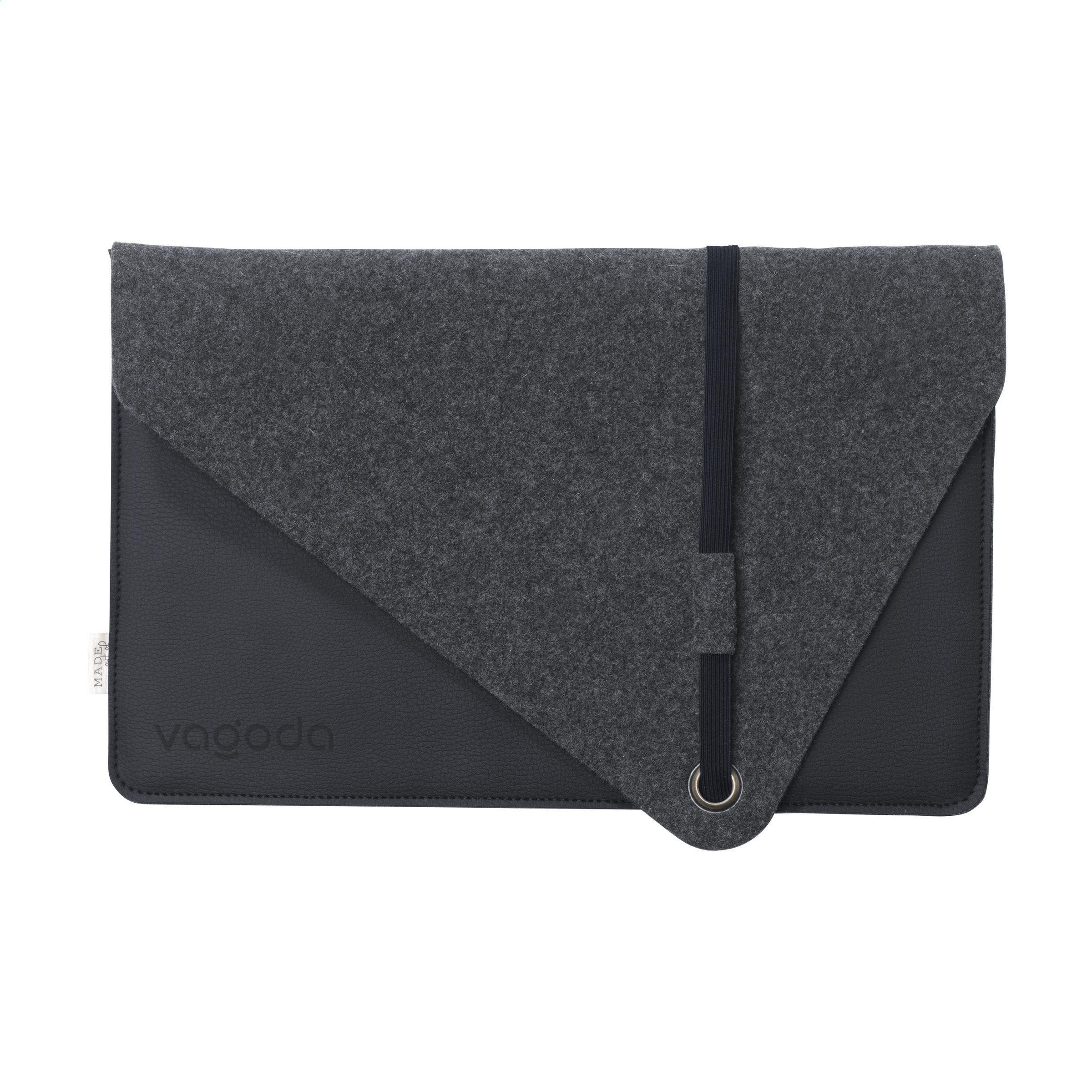 Recycled Felt & Apple Leather Laptop Sleeve 15/16´