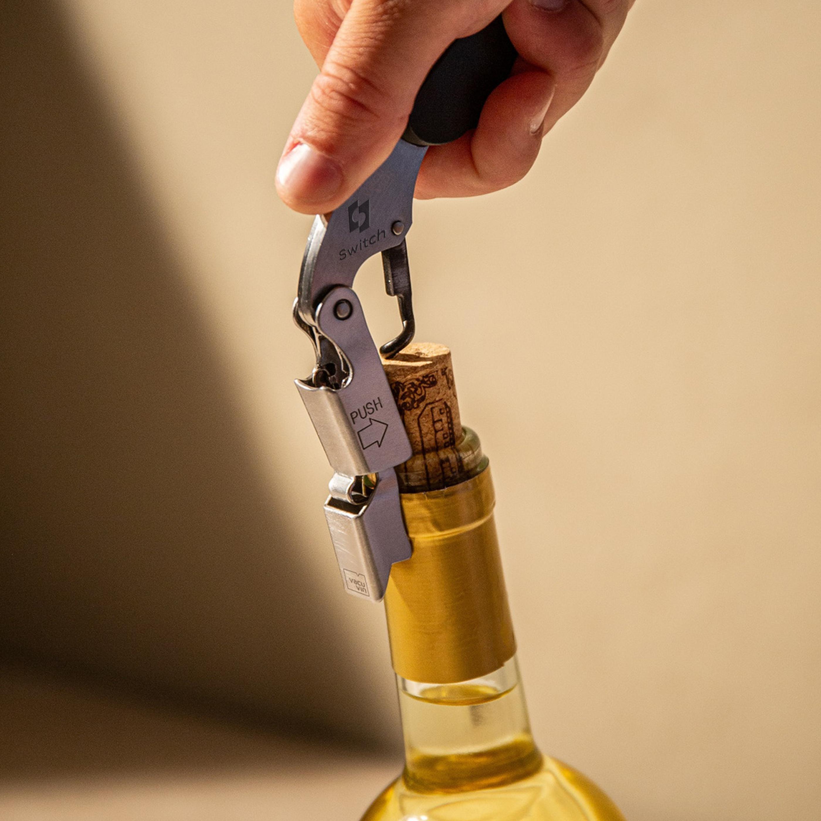 Vacu Vin Waiter’s Corkscrew Push Large Kellnermesser