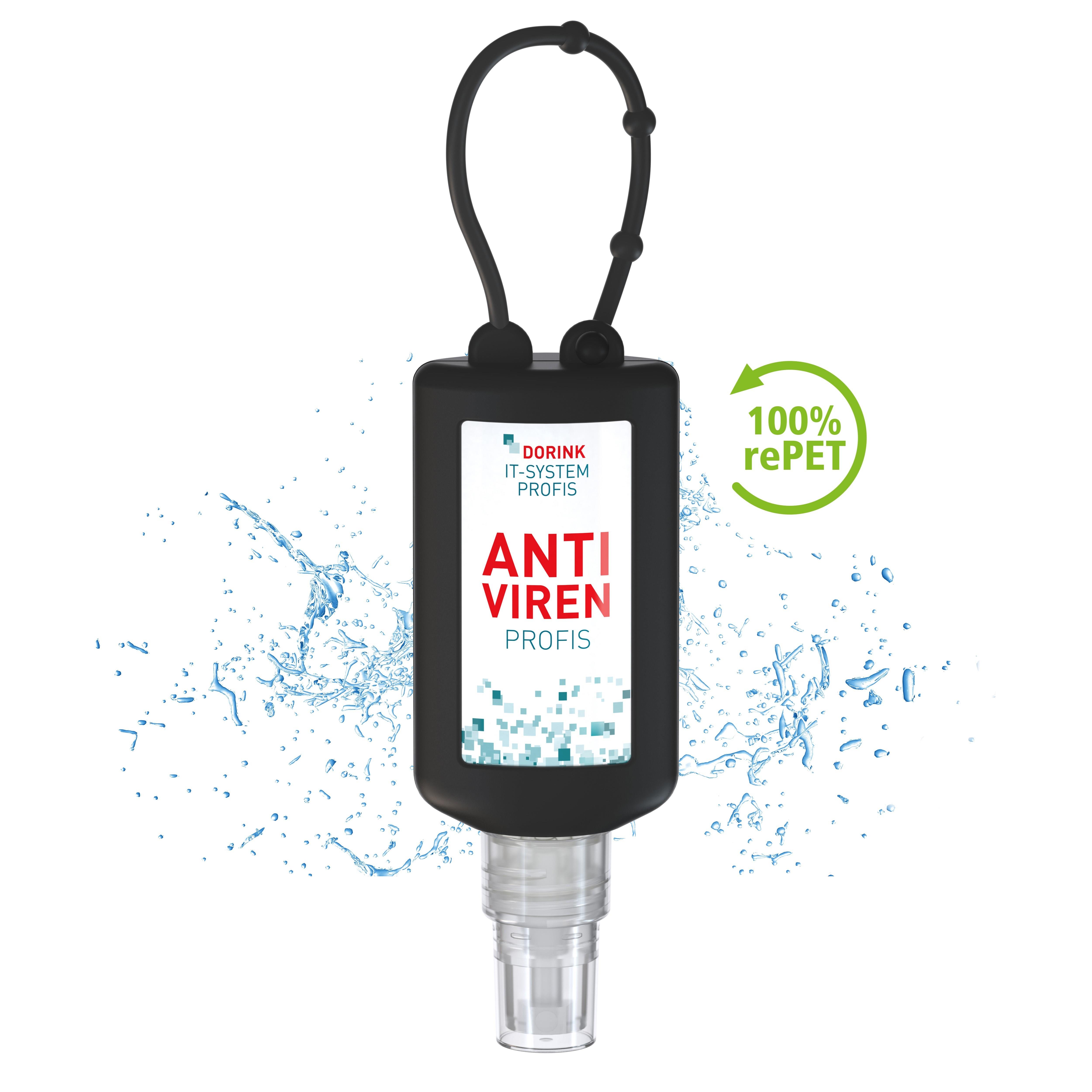 50 ml Bumper schwarz - Hände-Desinfektionsspray (DIN EN 1500) - Body Label
