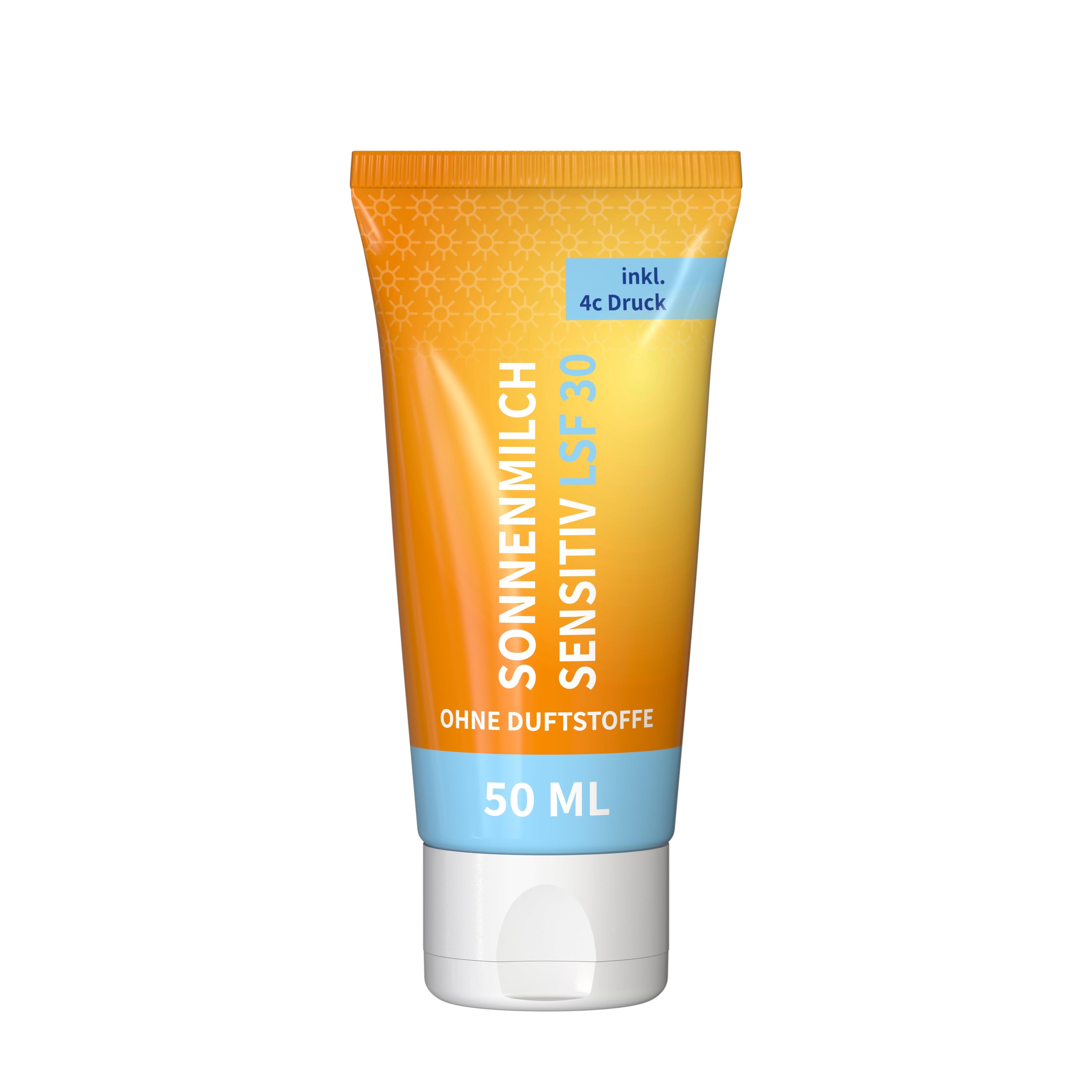 50 ml Tube - Sonnenmilch LSF 30 (sensitiv) - FullbodyPrint
