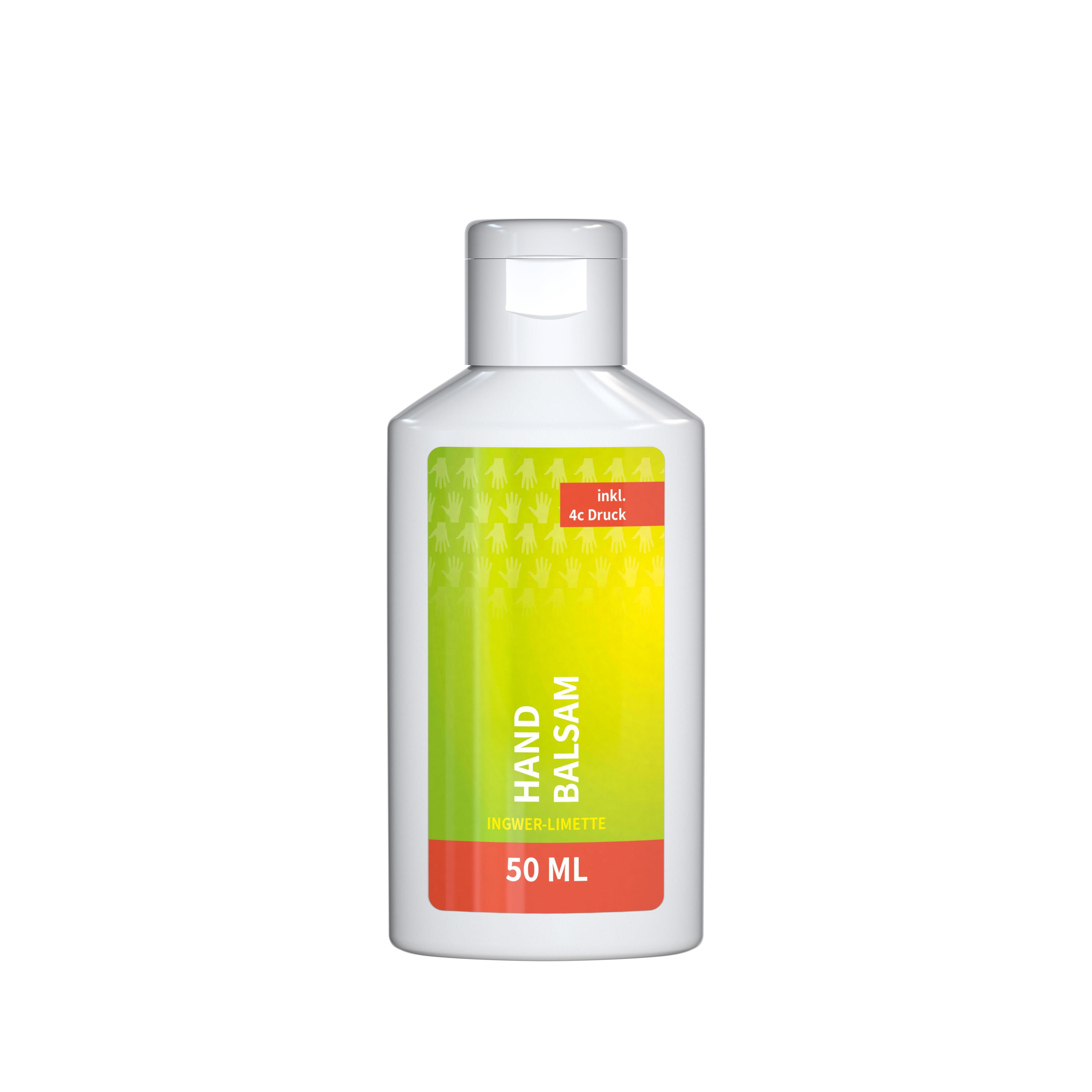 50 ml Flasche - Handbalsam ´Ingwer-Limette´ - Body Label