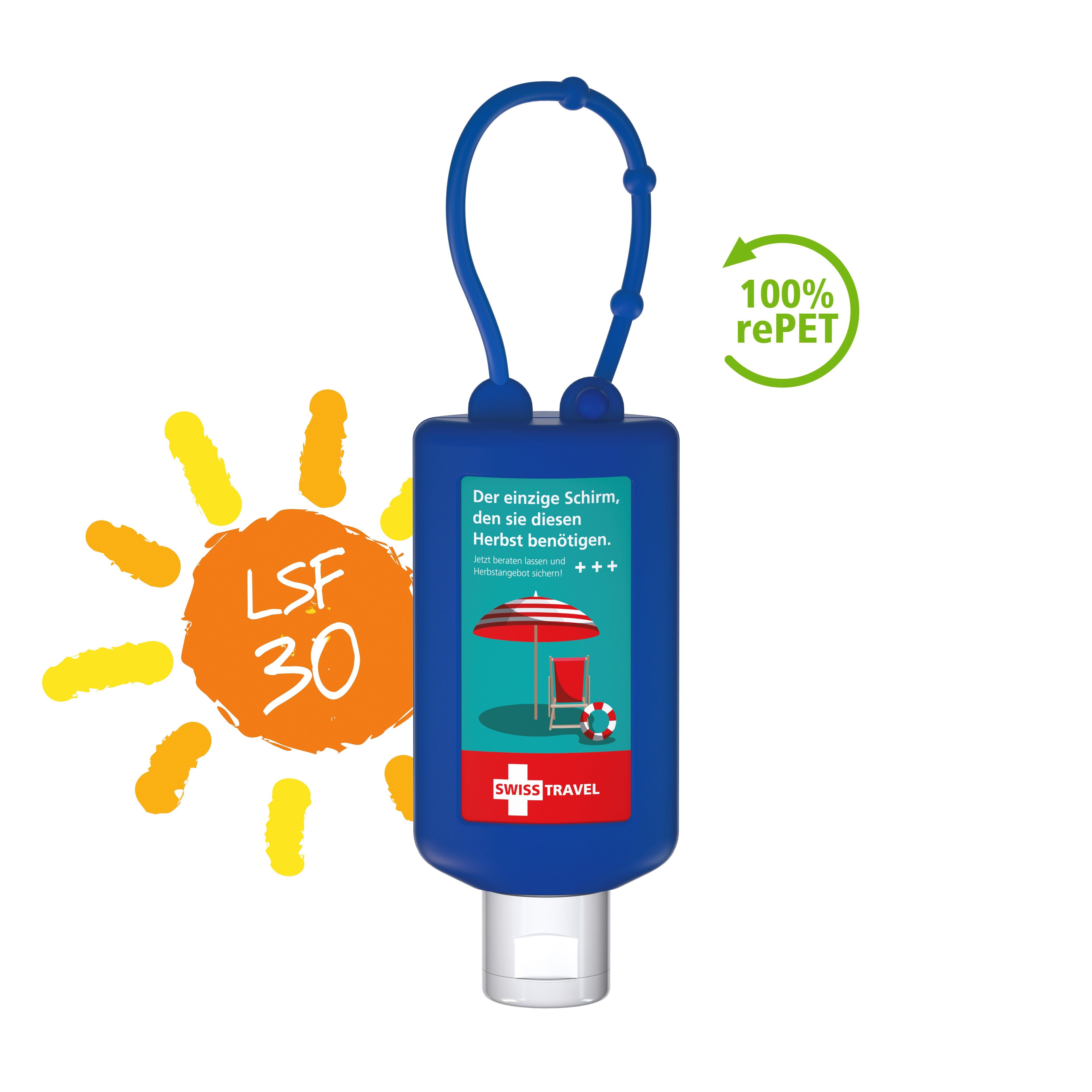 50 ml Bumper blau - Sonnenmilch LSF 30 - Body Label