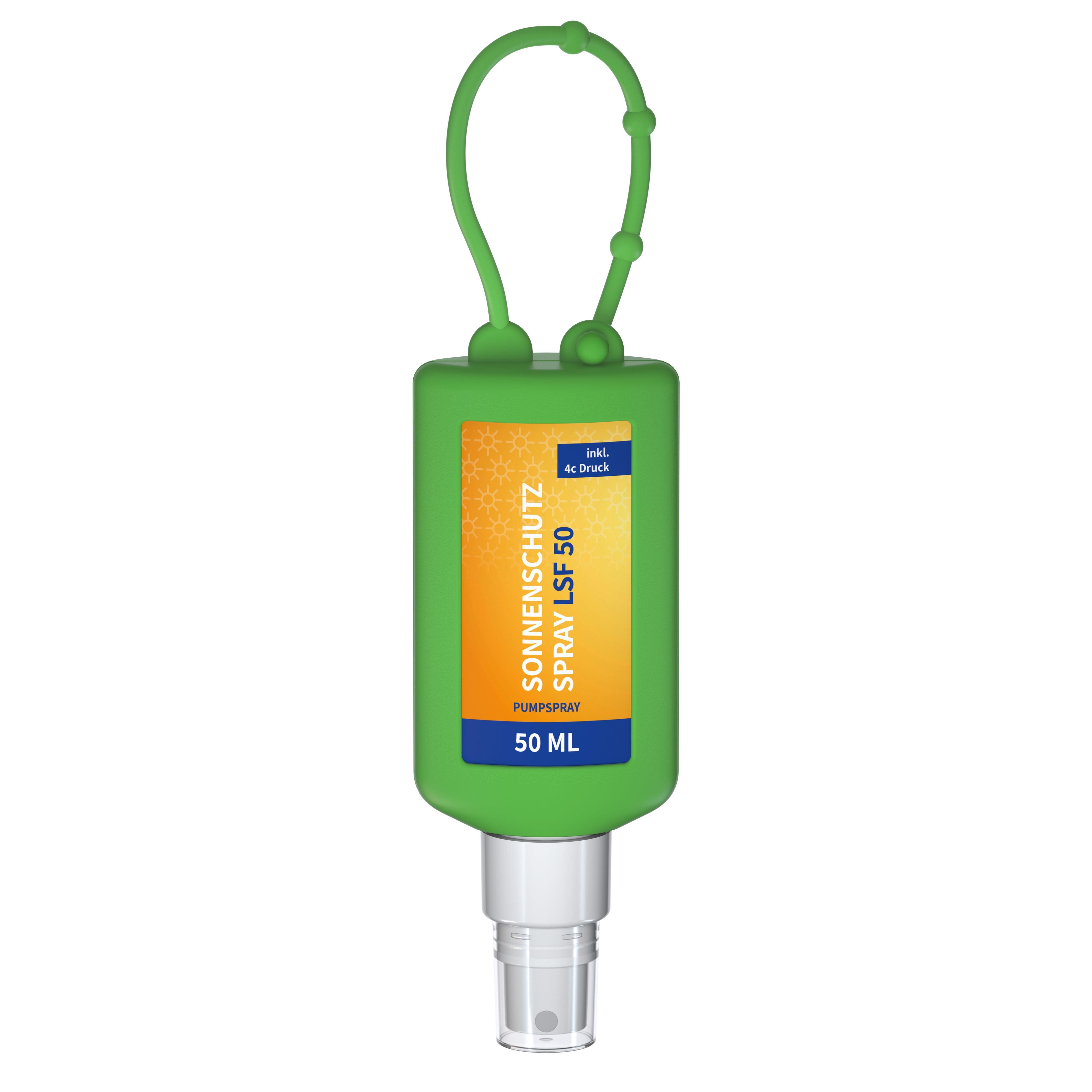 50 ml Bumper grün - Sonnenschutzspray LSF 50 - Body Label