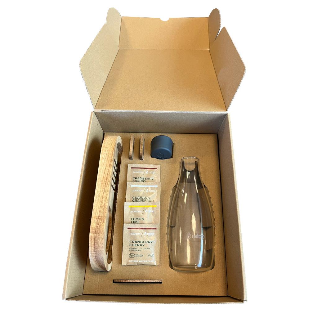 RETAP - Wooden Tray Set mit 0,8 Liter Original bottle
