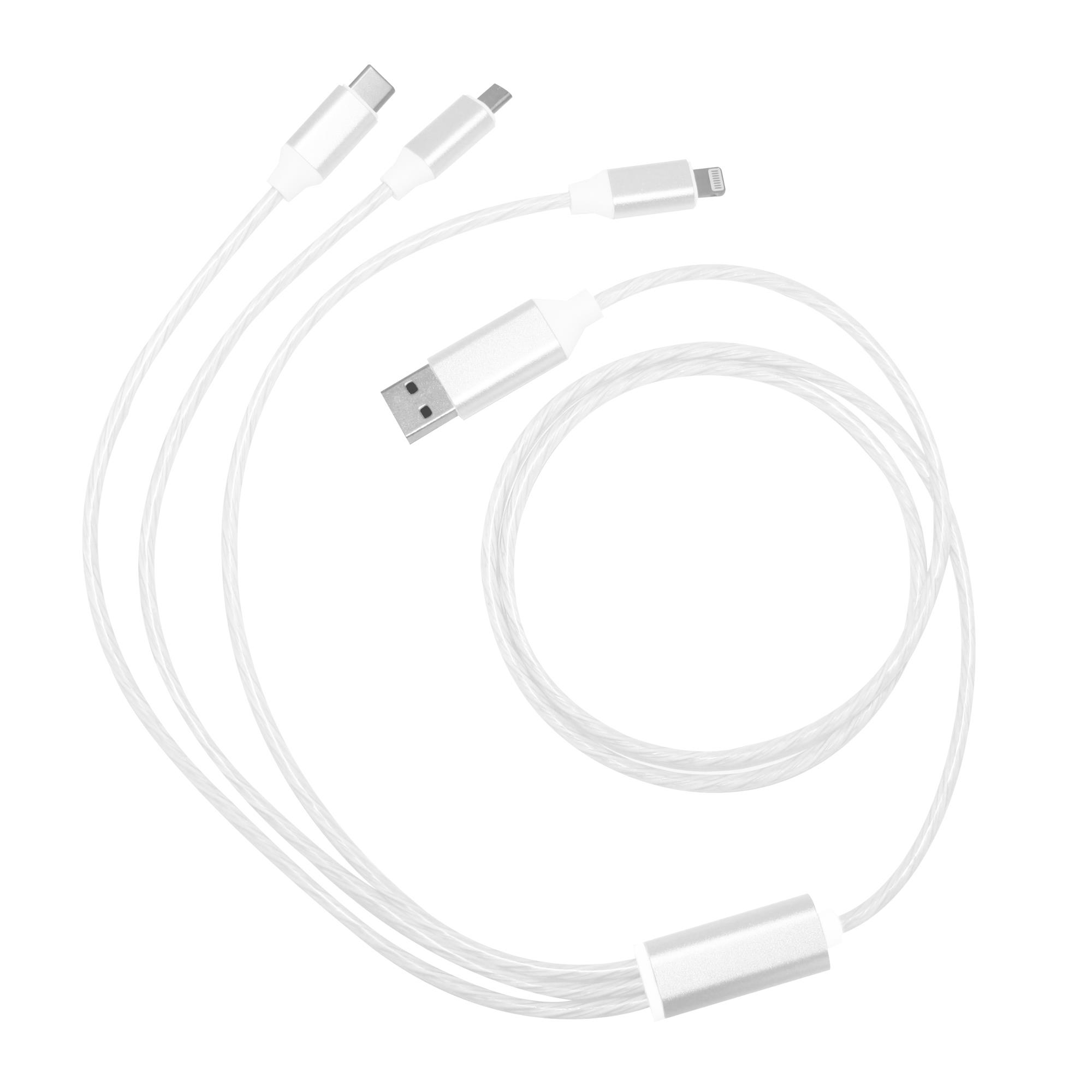 Ladekabel ´LEDflow Cable 3in1“