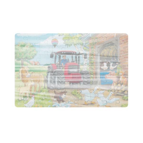 Puzzle A4 - 10, 40 oder 80 Teile, plano geschrumpft mit Vorlageblatt