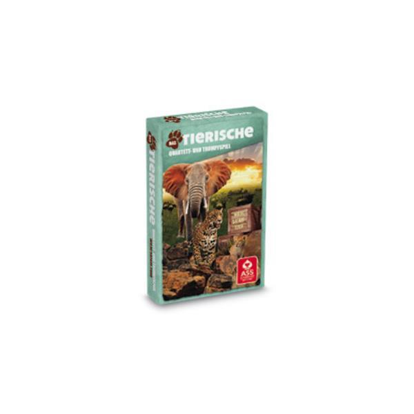 Quartett ´Tierspiele´ - Wilde Safari - Tour, in Faltschachtel
