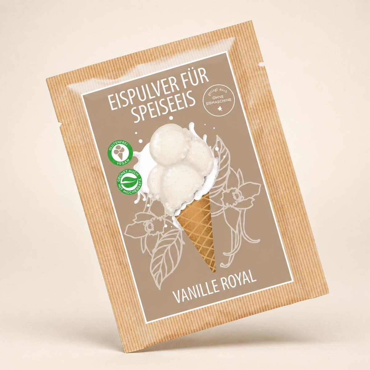 Eispulver Vanille im Portionsbeutel