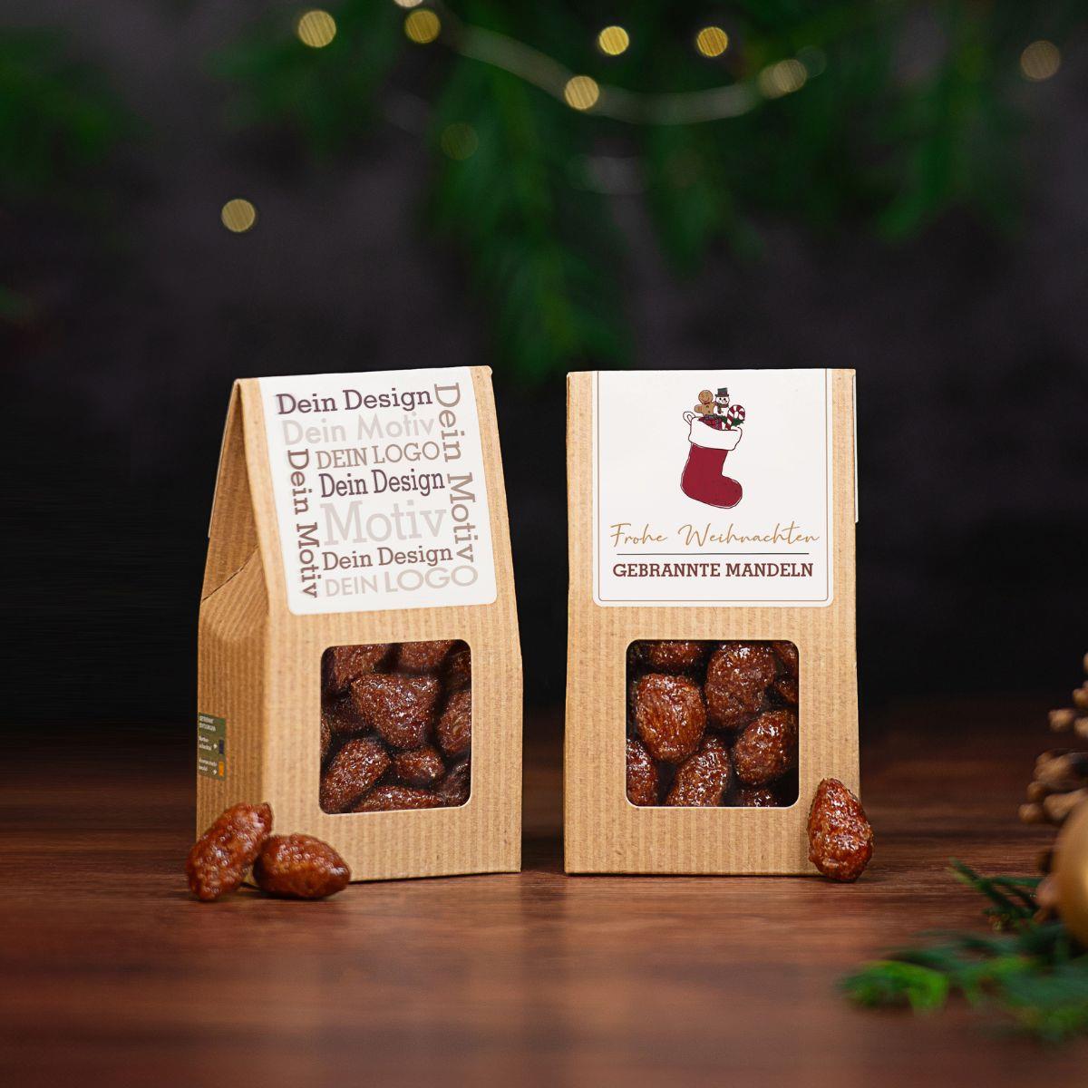 Weihnachts-Edition - Mini Faltschachtel - Gebrannte Mandeln