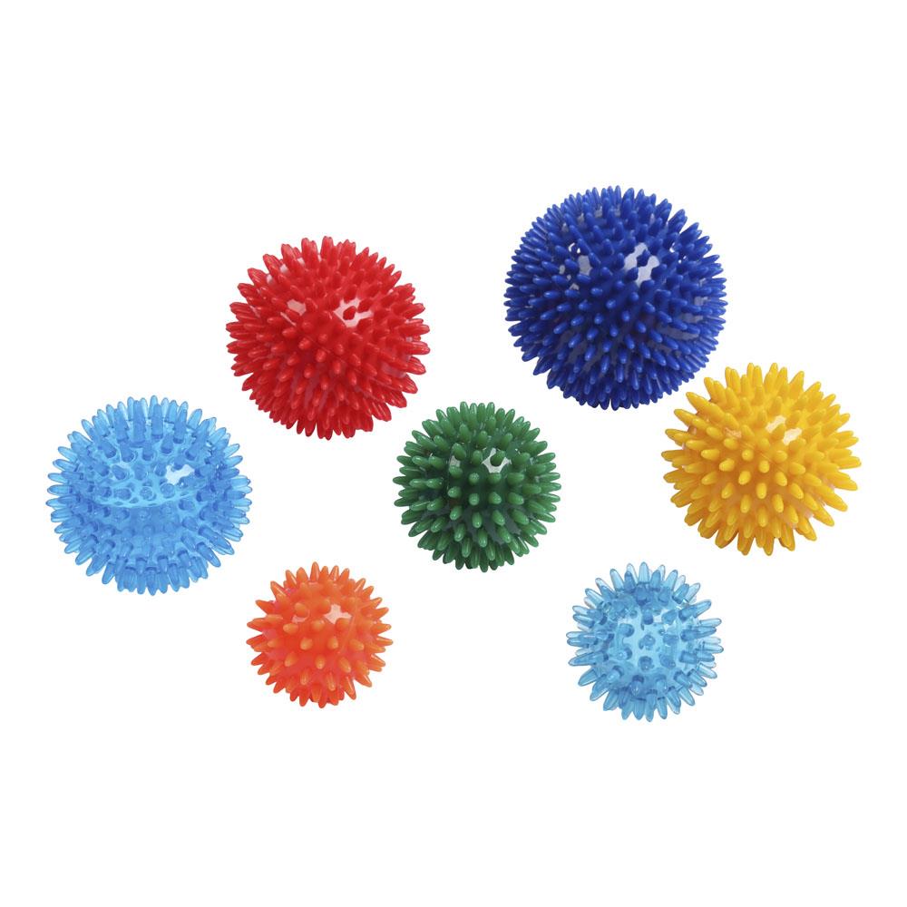 Igelball / Massageball, neutral (80mm, Blau transparent)