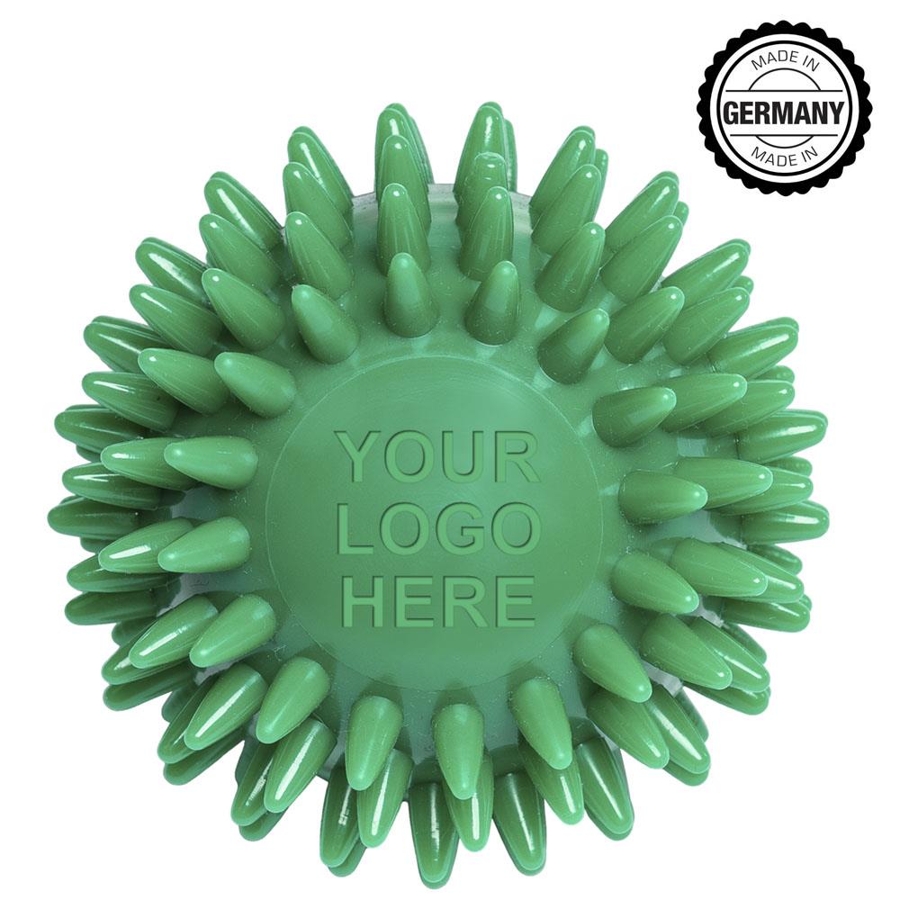 Massageball / Igelball mit runder Prägung, ´Made in Germany´