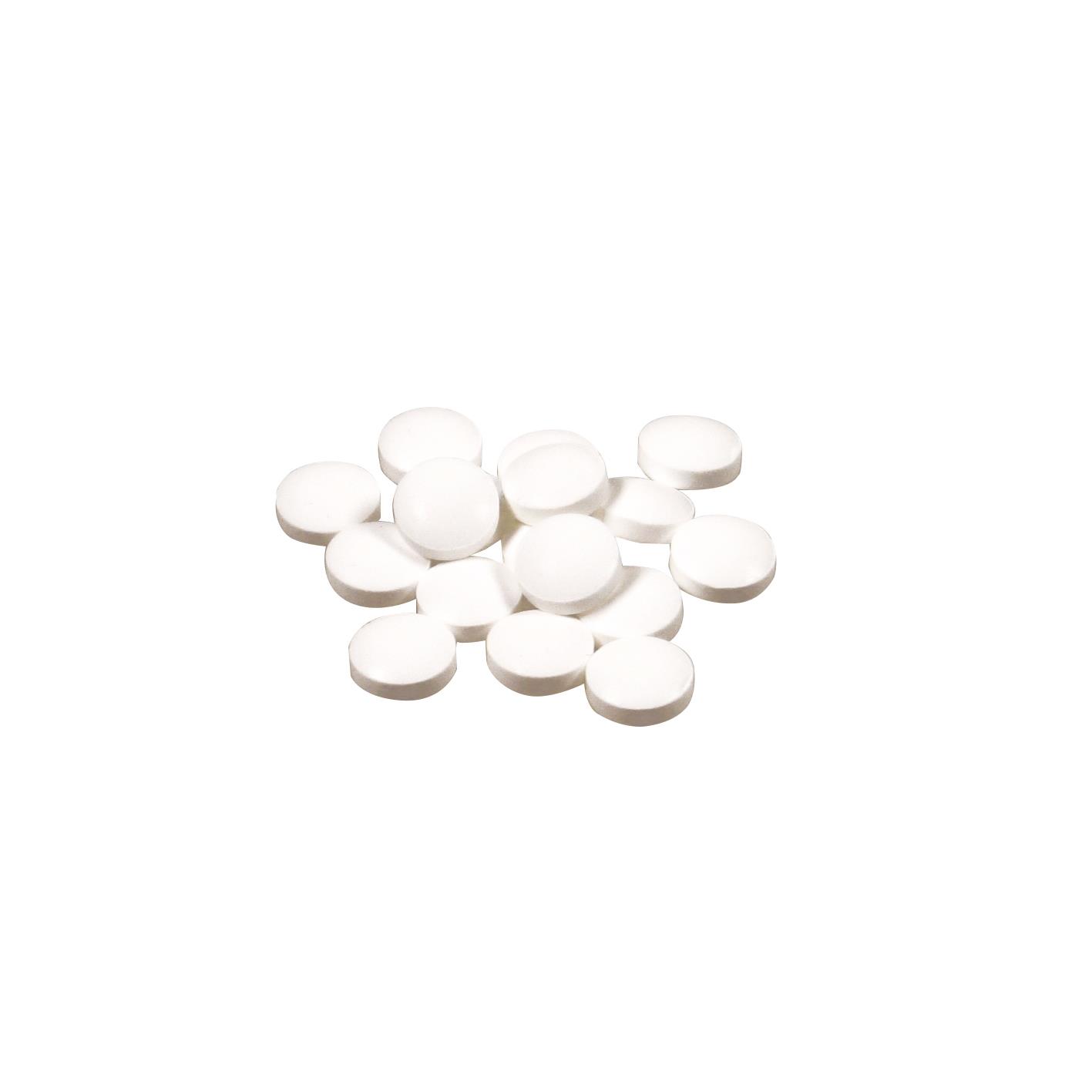 Klick-Dose-45, blank 12 g, Inhalt: Pfefferminz-Pastillen; Stevia