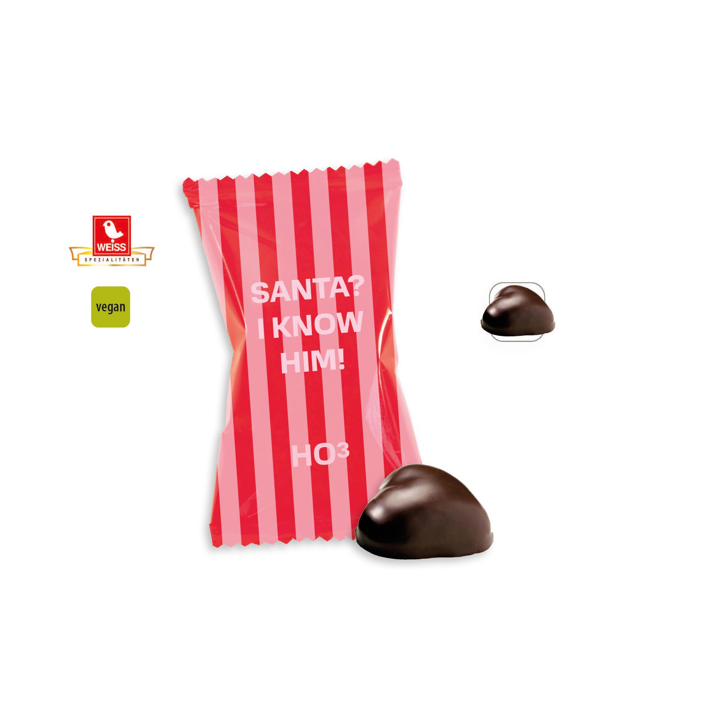 Lebkuchenherz vegan Werbetüte,   1 Stück, Inhalt: Lebkuchen Herz vegan