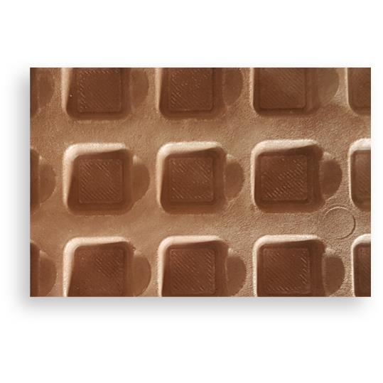 Tisch Adventskalender aus Reinpapier individuell bedruckt,   48 g, Inhalt: Callebaut Vollmilch Schokolade Kalender