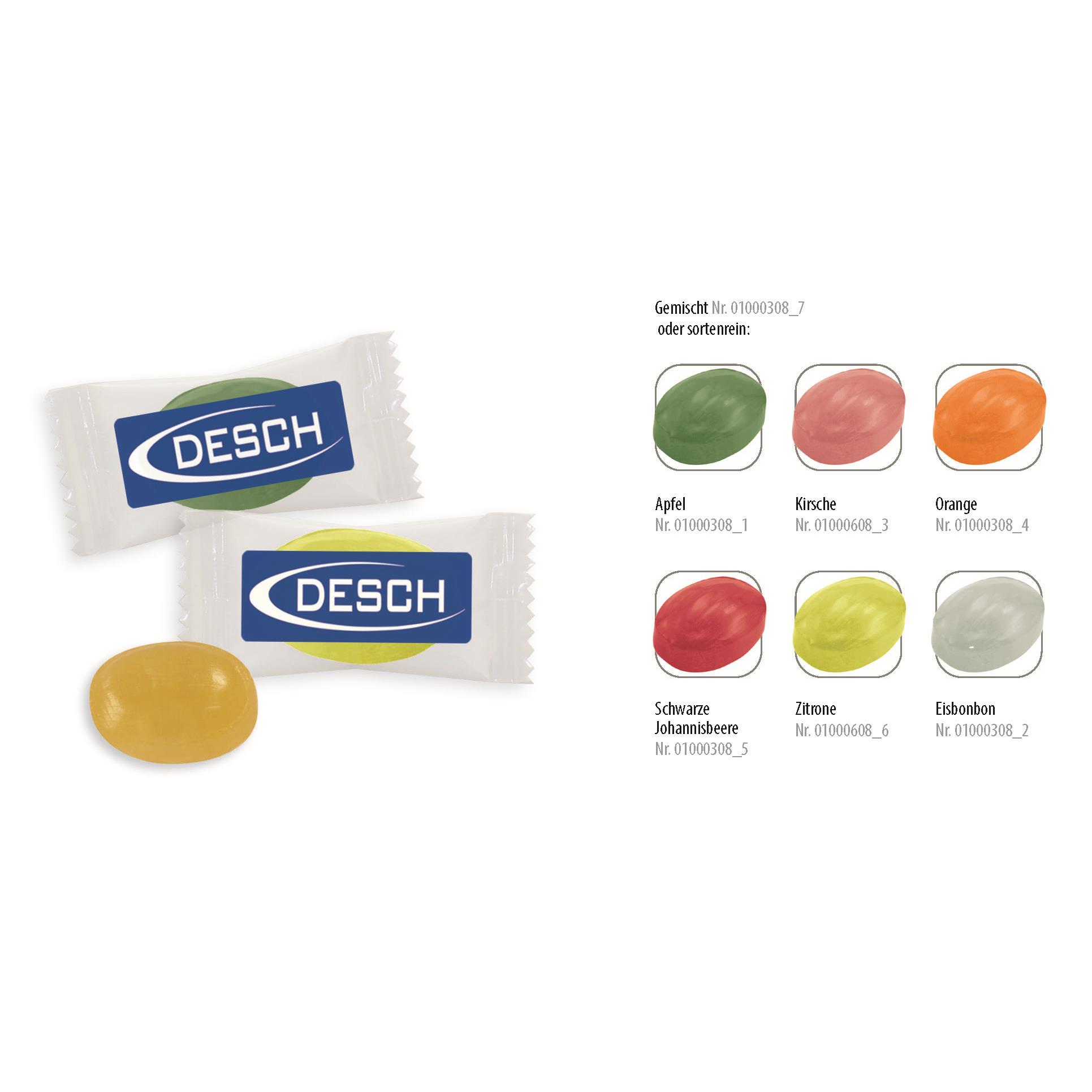 Bonbon Flowpack,   1 Stück, Inhalt: Bonbon Orange
