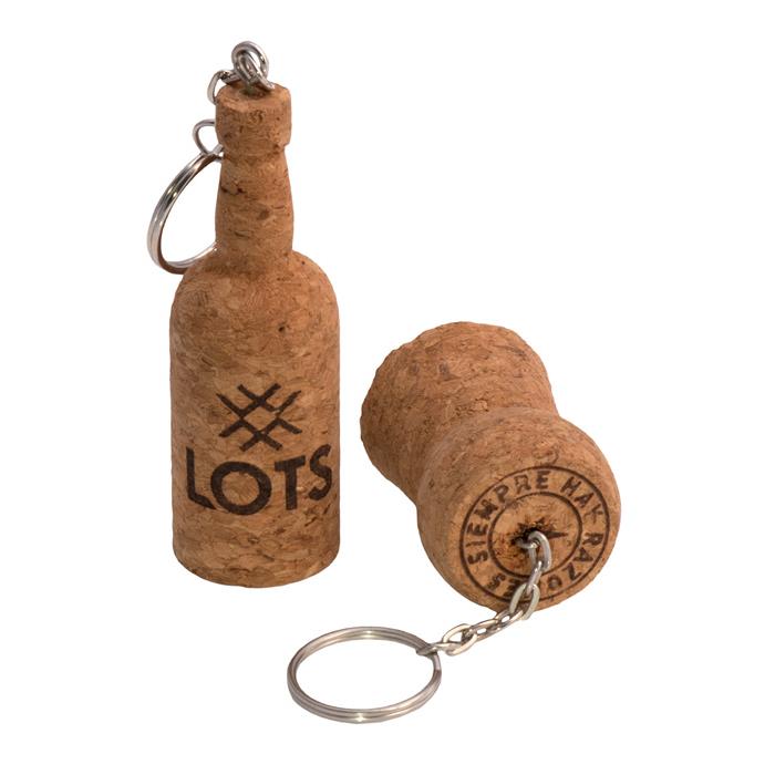 Kork-Schlüsselanhänger Flasche
