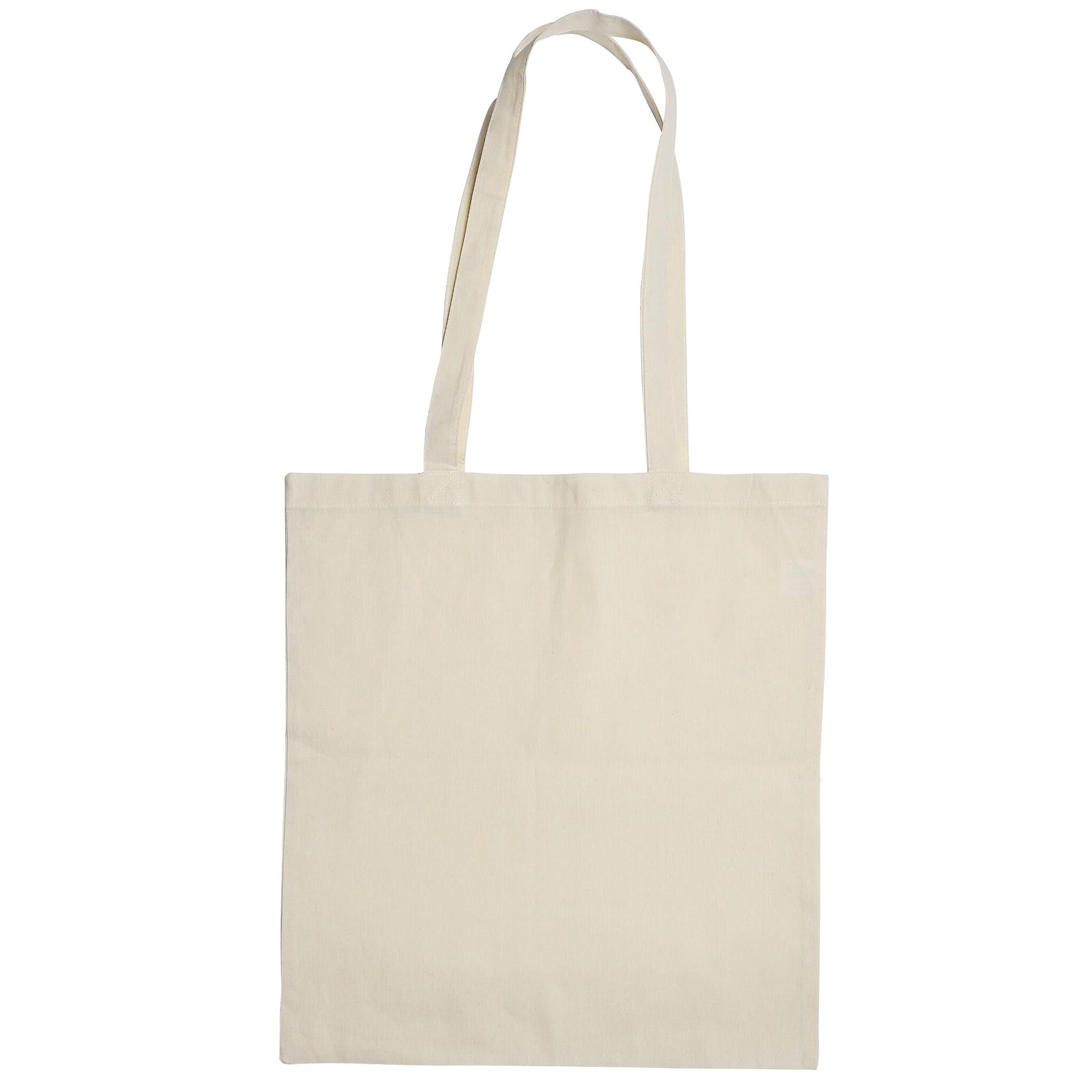 Bio-Baumwolltasche mit langen Henkeln, 135 gr/m²