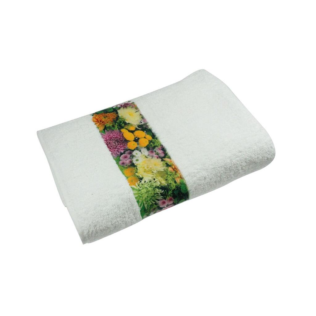 Sophie Muval Handtuch mit Sublimation Band, 100x50 cm, 400 gr/m²