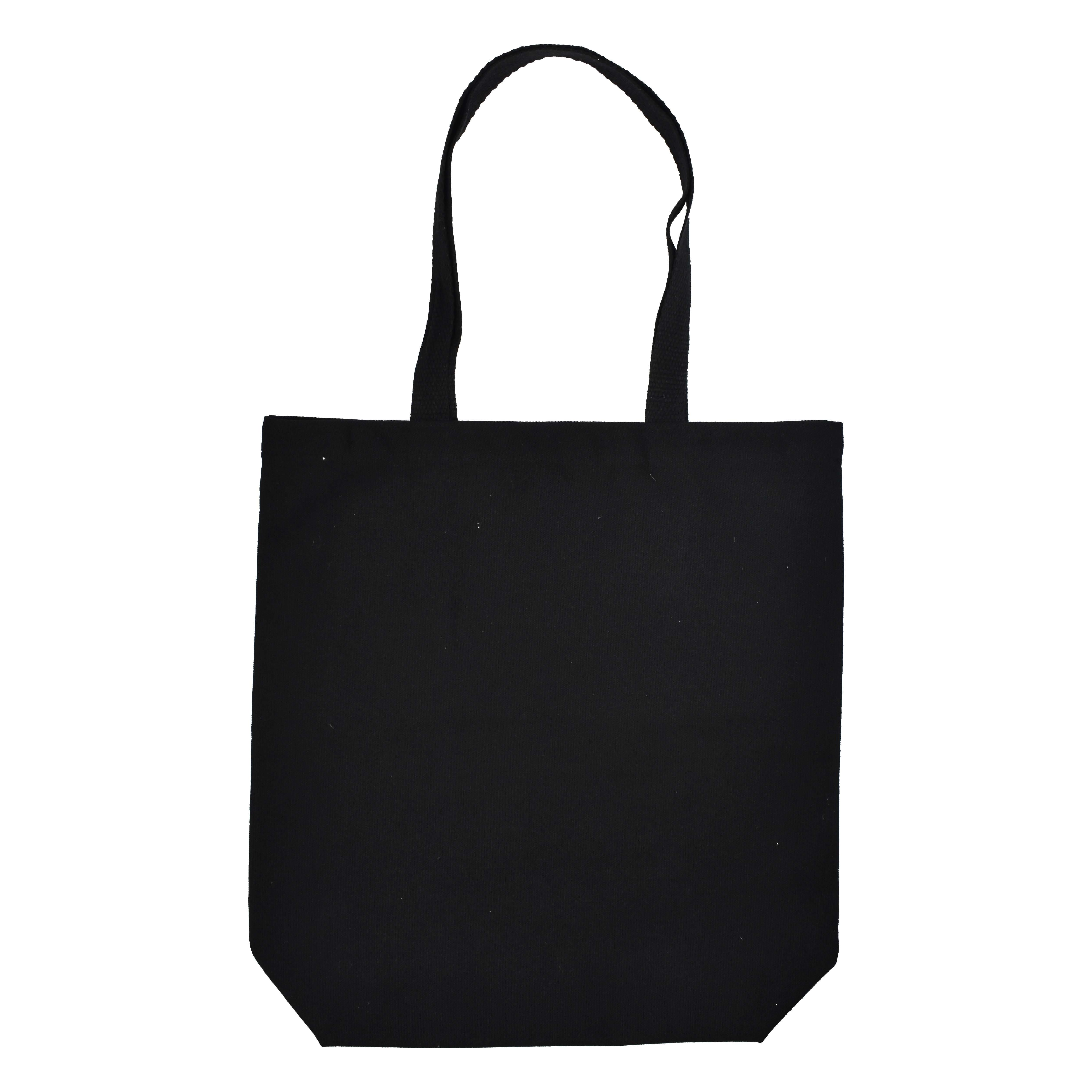 Bauwolltasche mit langen Henkeln und Bodenfalte, 300 gr/m²