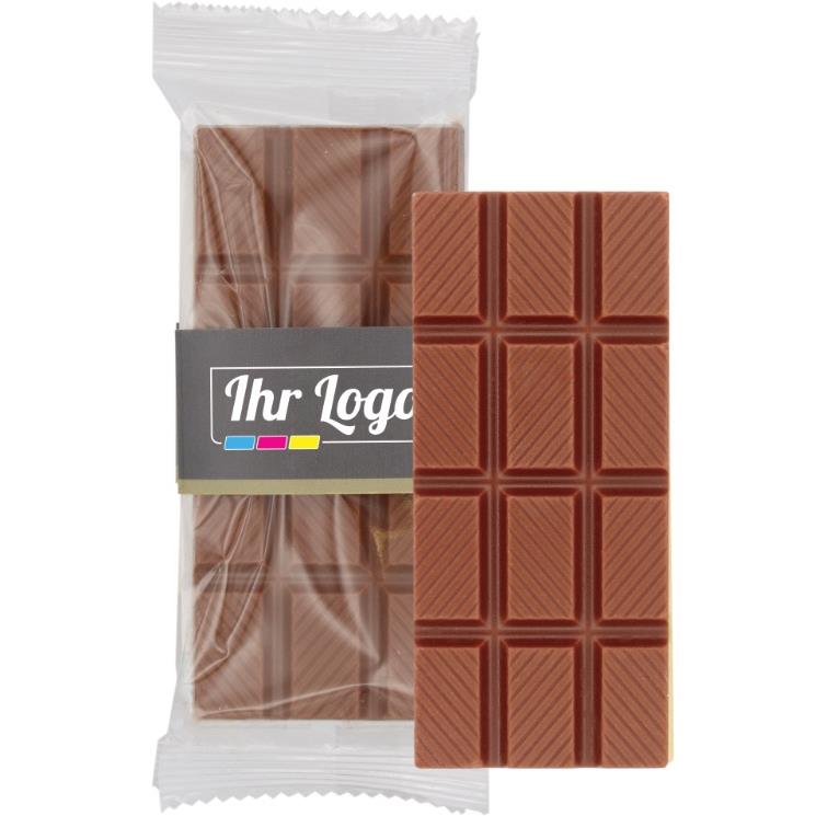 Schokoladentafel 50gr. Vollmilch mit Banderole