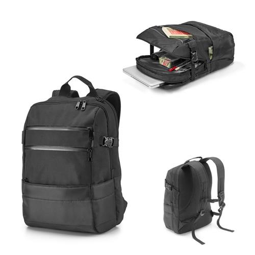 ZIPPERS BPACK. Laptop-Rucksack 15.6´´ aus 300D Polyester und 840D Jacquard