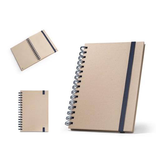 PROUST. A5 Notizbuch mit Ringen, fester Einband, aus Zuckerrohrpapier (80% zuckerrohr) mit unbedruckte Seiten