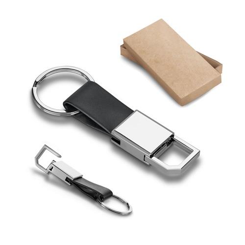 BOURCHIER. Schlüsselanhänger aus PU und Metall