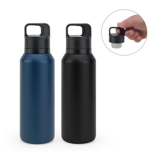 NICKLAUS. Edelstahlflasche (91% recycelt) mit vakuumisolierter Doppelwand 590 mL