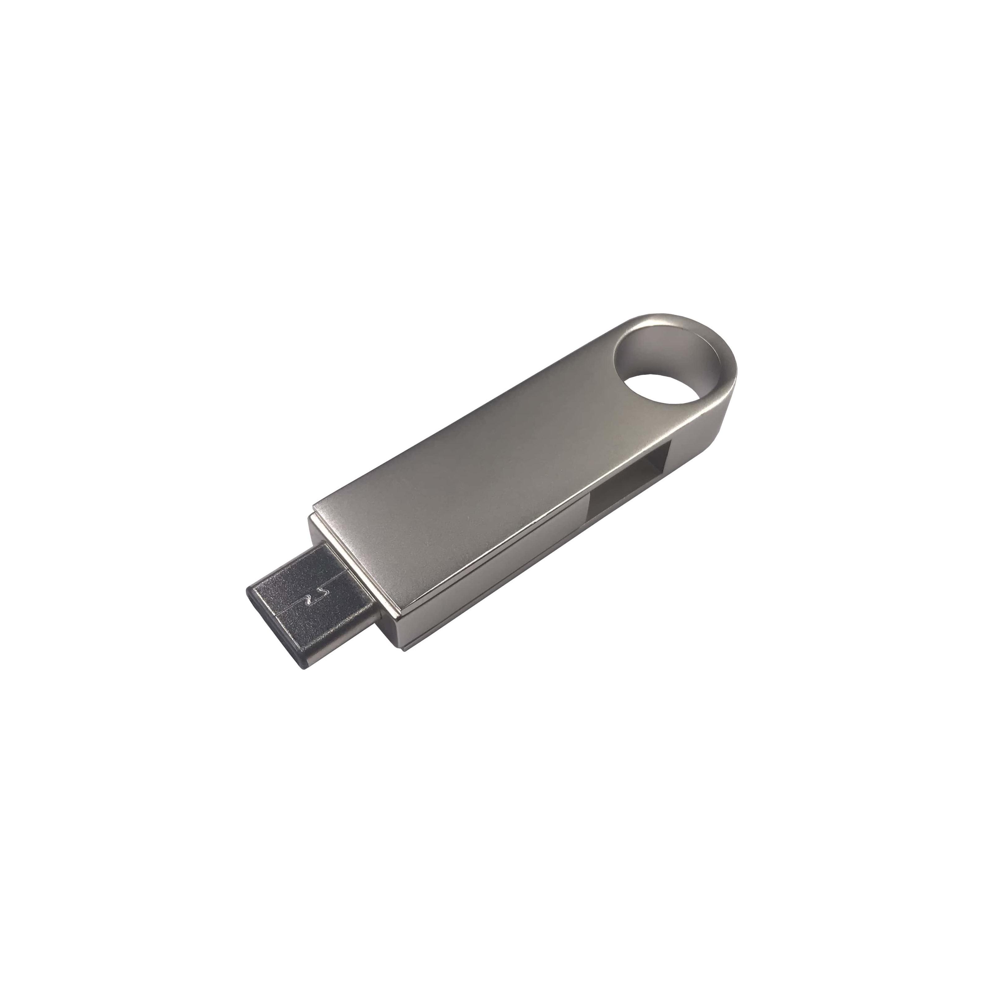 USB-Stick OTG Mini 050 Typ C USB 3.0 COB 128 GB Silber