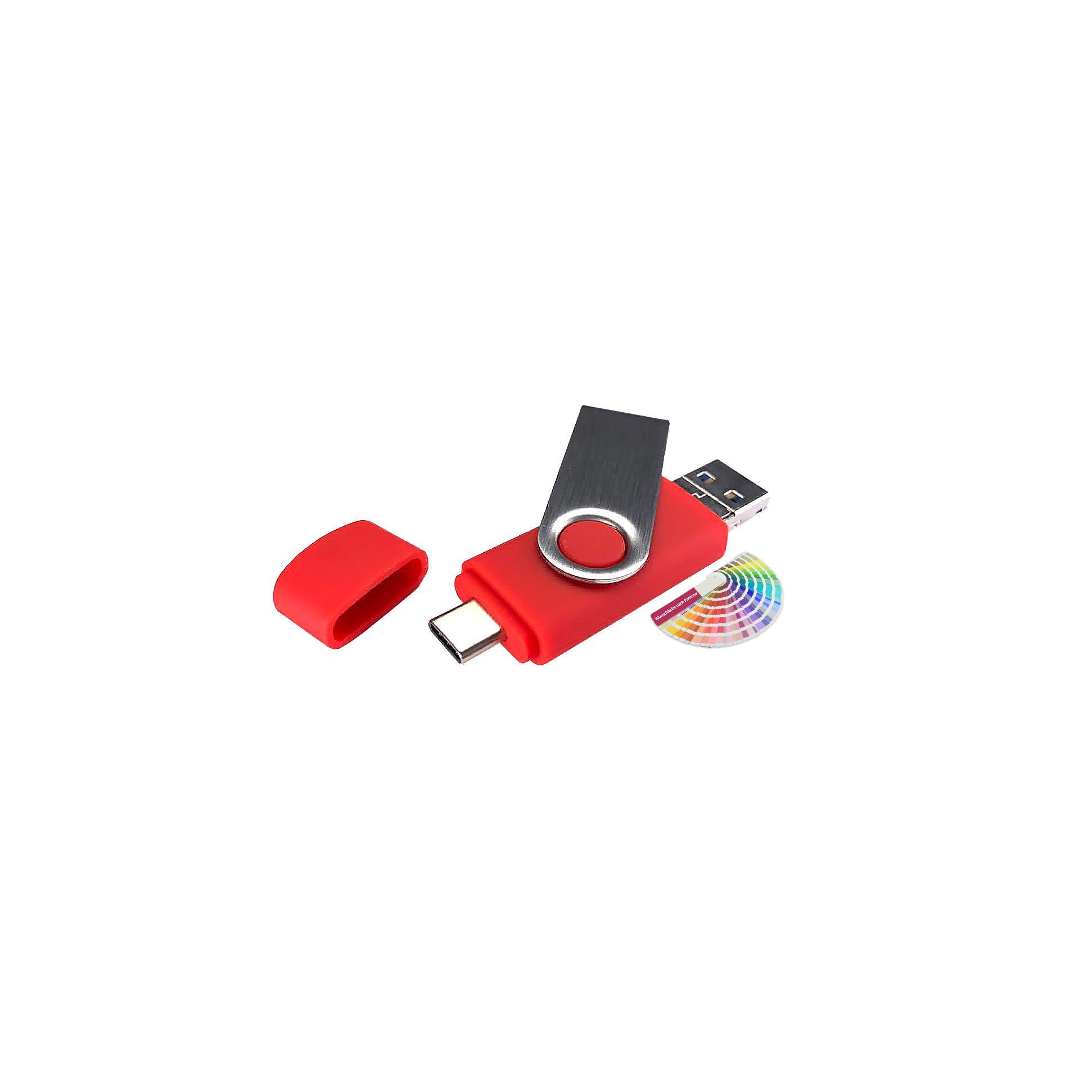 USB-Stick OTG C05 4 in 1 USB 3.0 Flash Disk   8 GB Rot