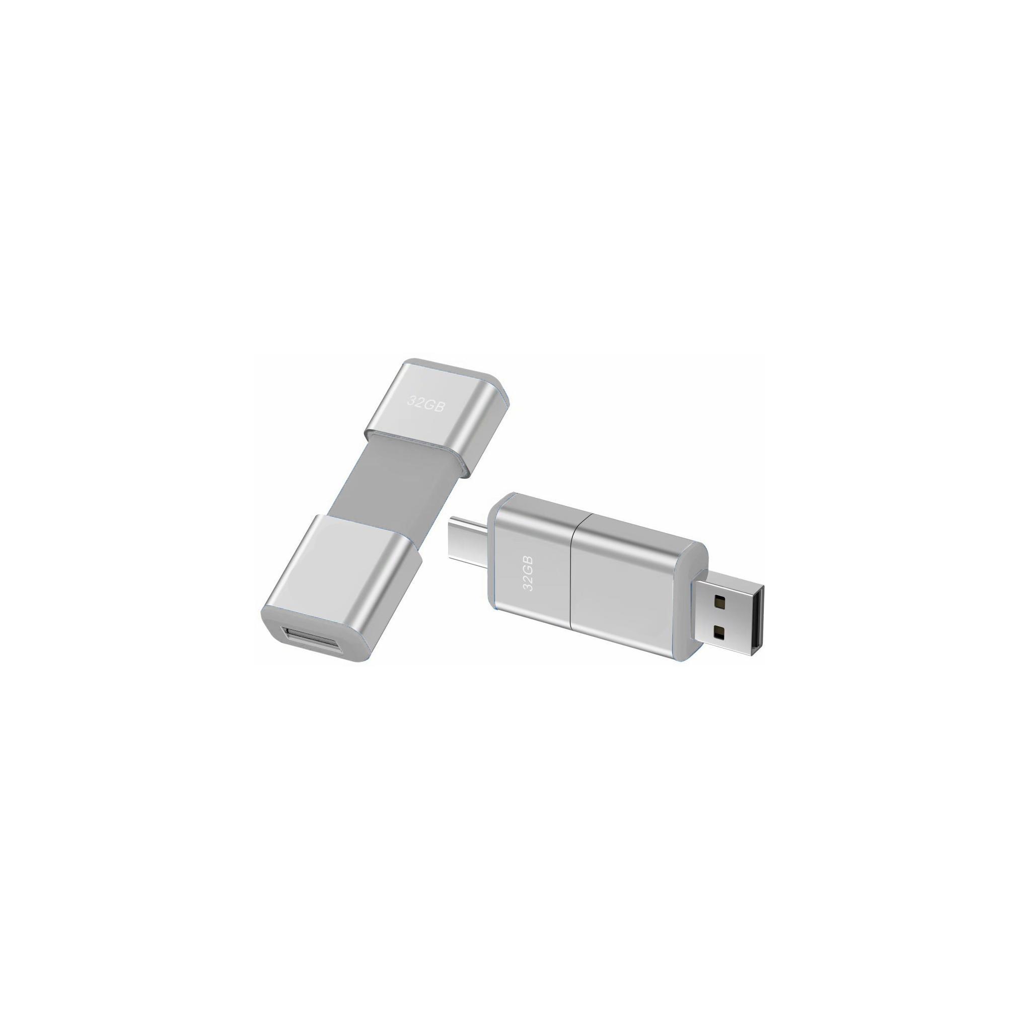 Modell OTG F49 Typ C USB 2.0 Flash Disk  32 GB Silber