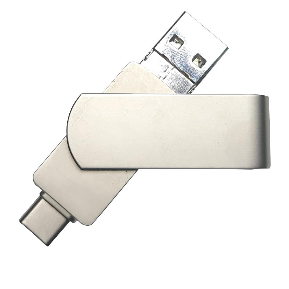 USB-Stick 4in1 OTG 01 USB 2.0 Flash Disk  32 GB Silber