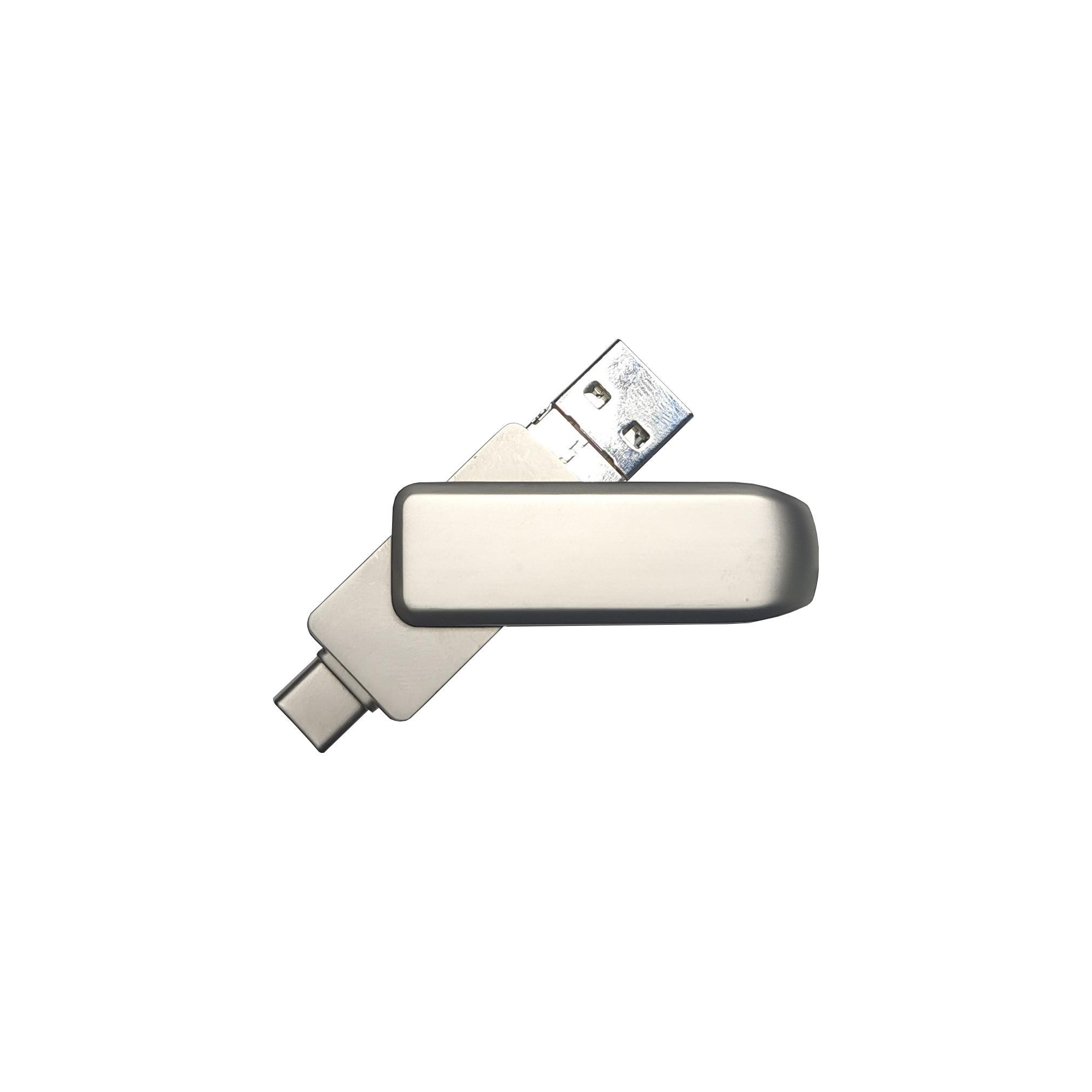 USB-Stick 4in1 OTG 02 USB 3.0 Flash Disk  32 GB Silber