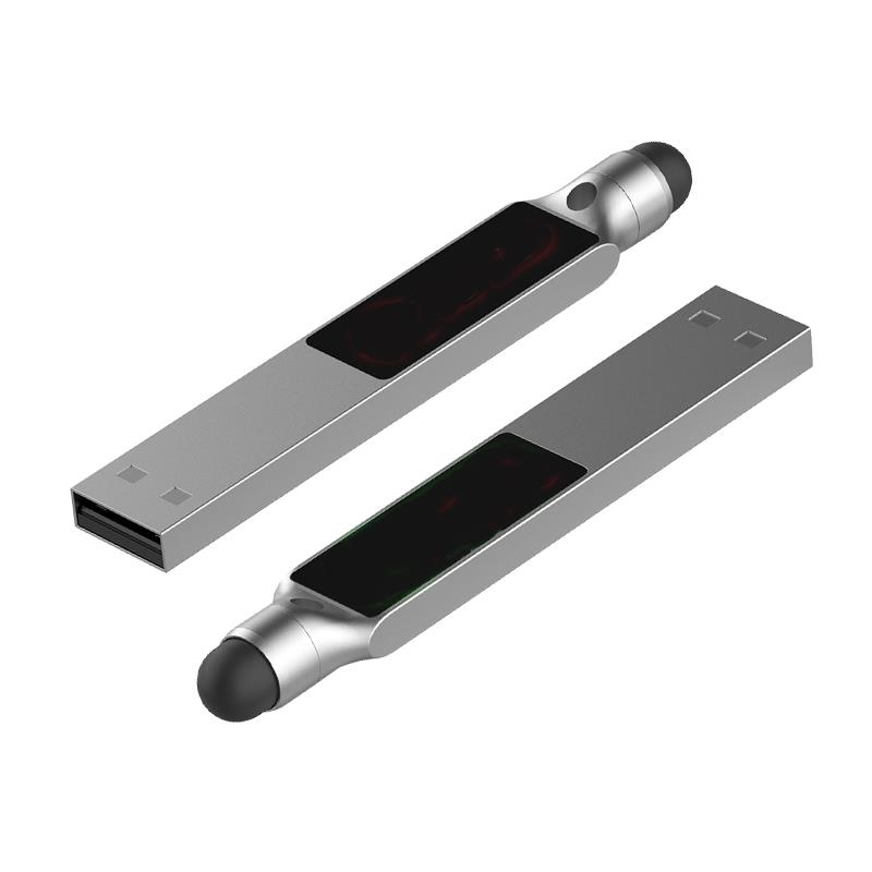 USB-Stick LED 06 USB 2.0 COB   8 GB Silber