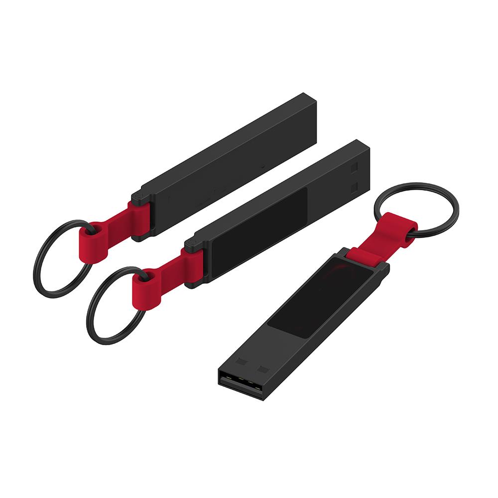 USB-Stick LED 12 USB 2.0 COB  32 GB Schwarz/Rot