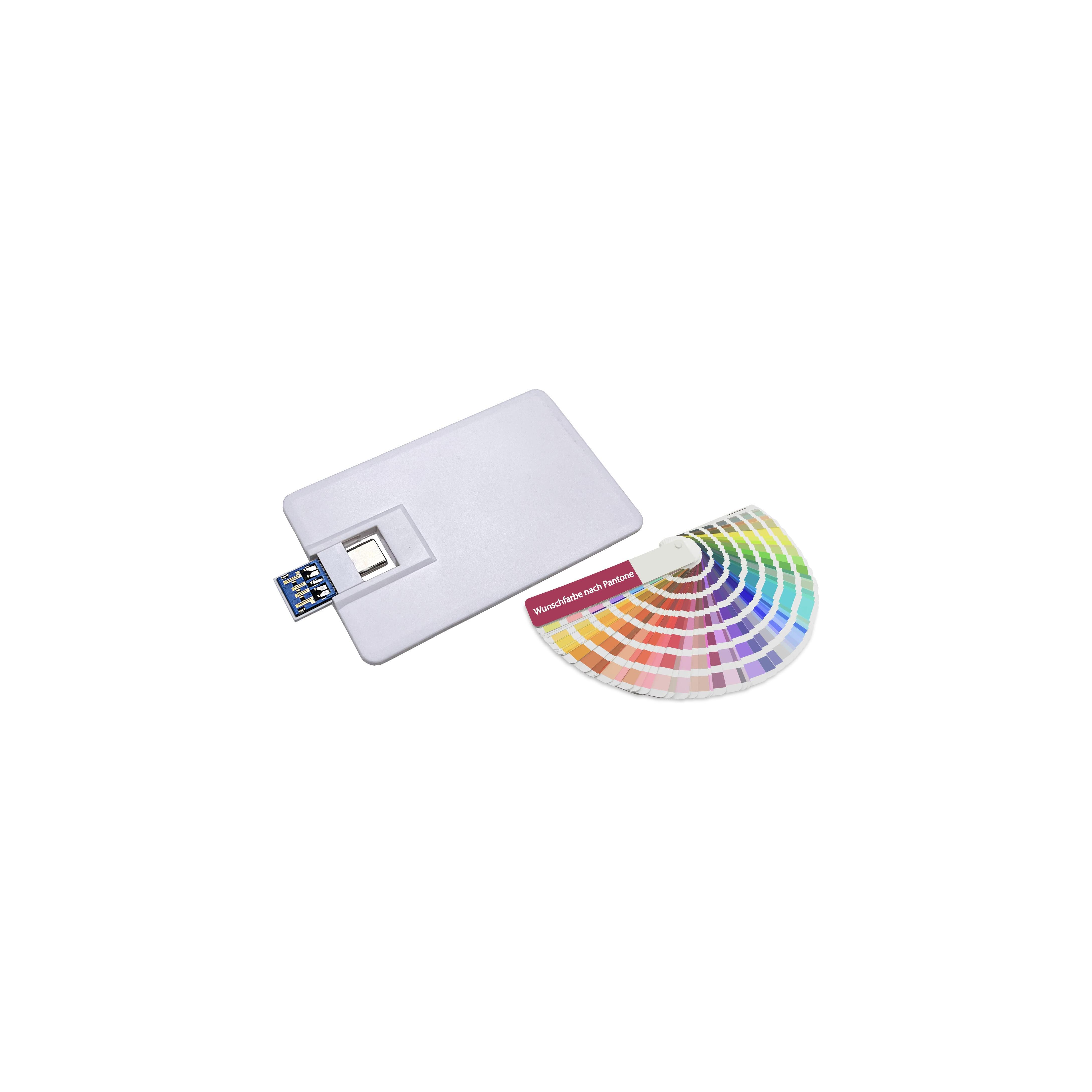 USB-Stick Credit Card 5 Typ C USB 2.0 COB   4 GB Sonderfarbe
