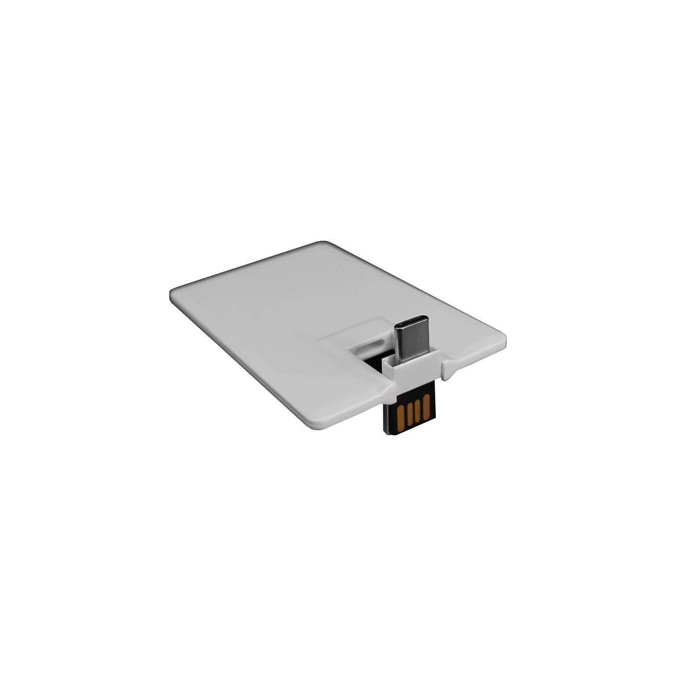 USB-Stick Credit Card 5 Typ C USB 3.0 COB   8 GB Weiß