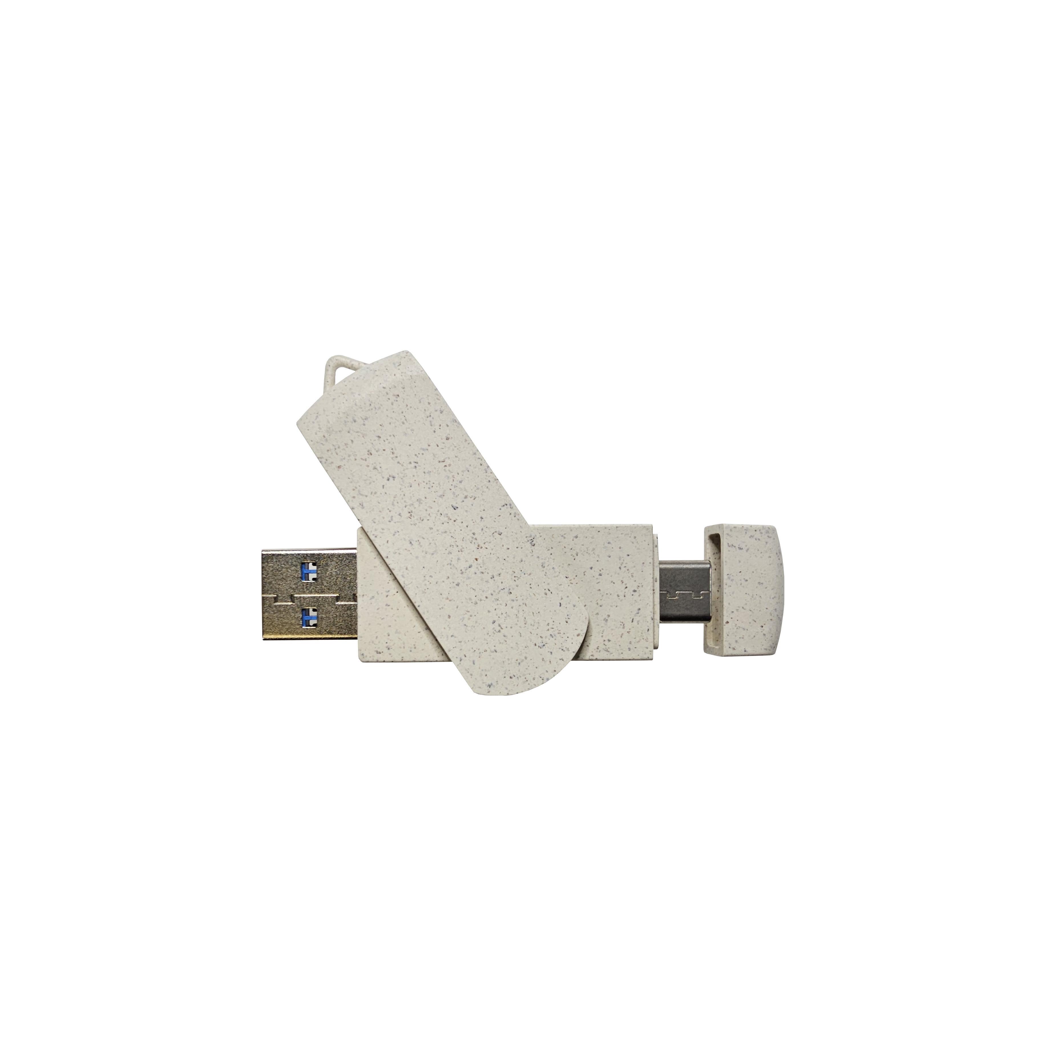 USB-Stick OTG C05-A Typ C USB 3.0 Flash Disk  64 GB Weizenstroh