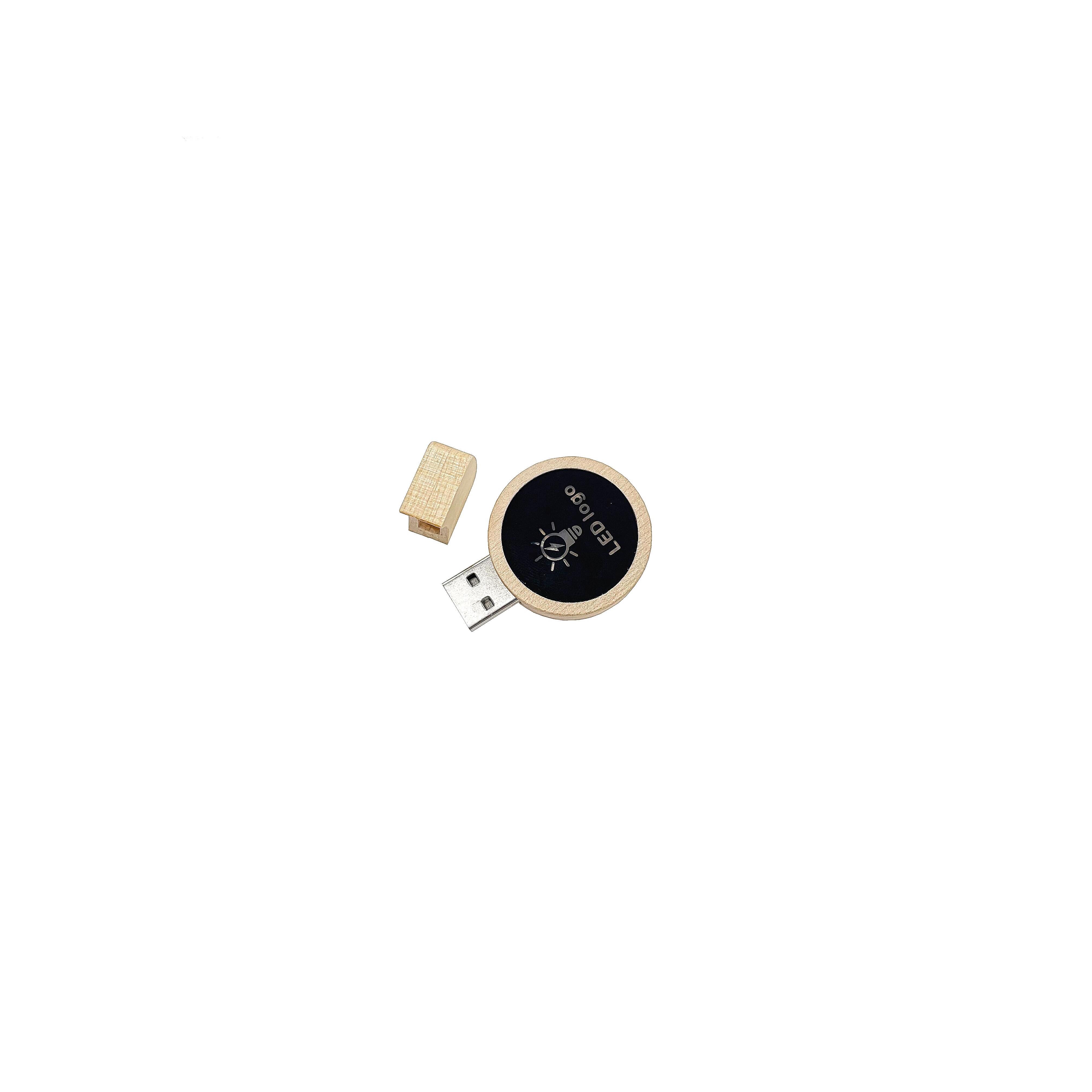 USB-Stick LED 13 USB 2.0 Flash Disk   1 GB Ahorn