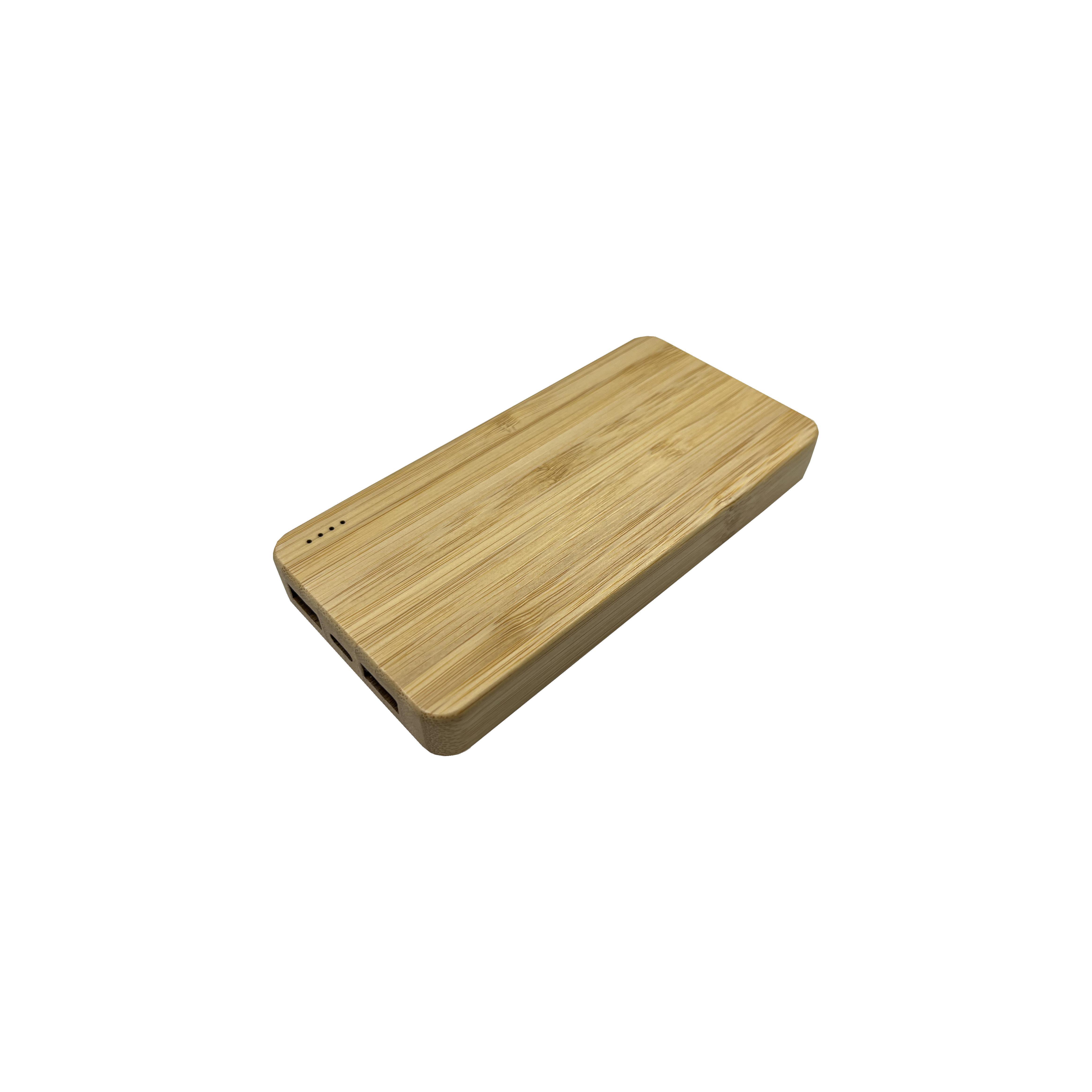Holz Powerbank PB-57 QI Wireless Charging 5000 mAh Bambus