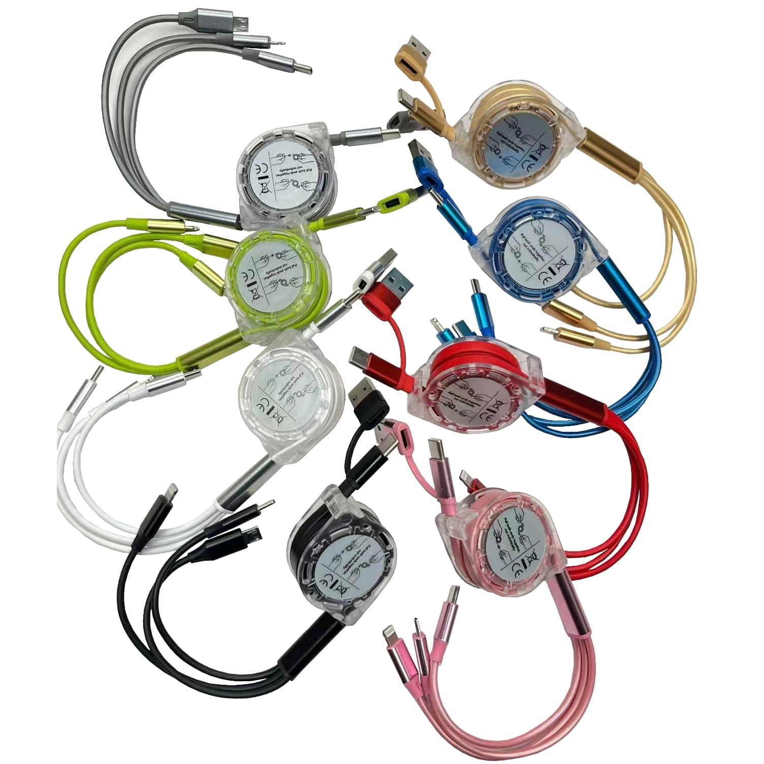 3in2 Aufrollladekabel Weiß