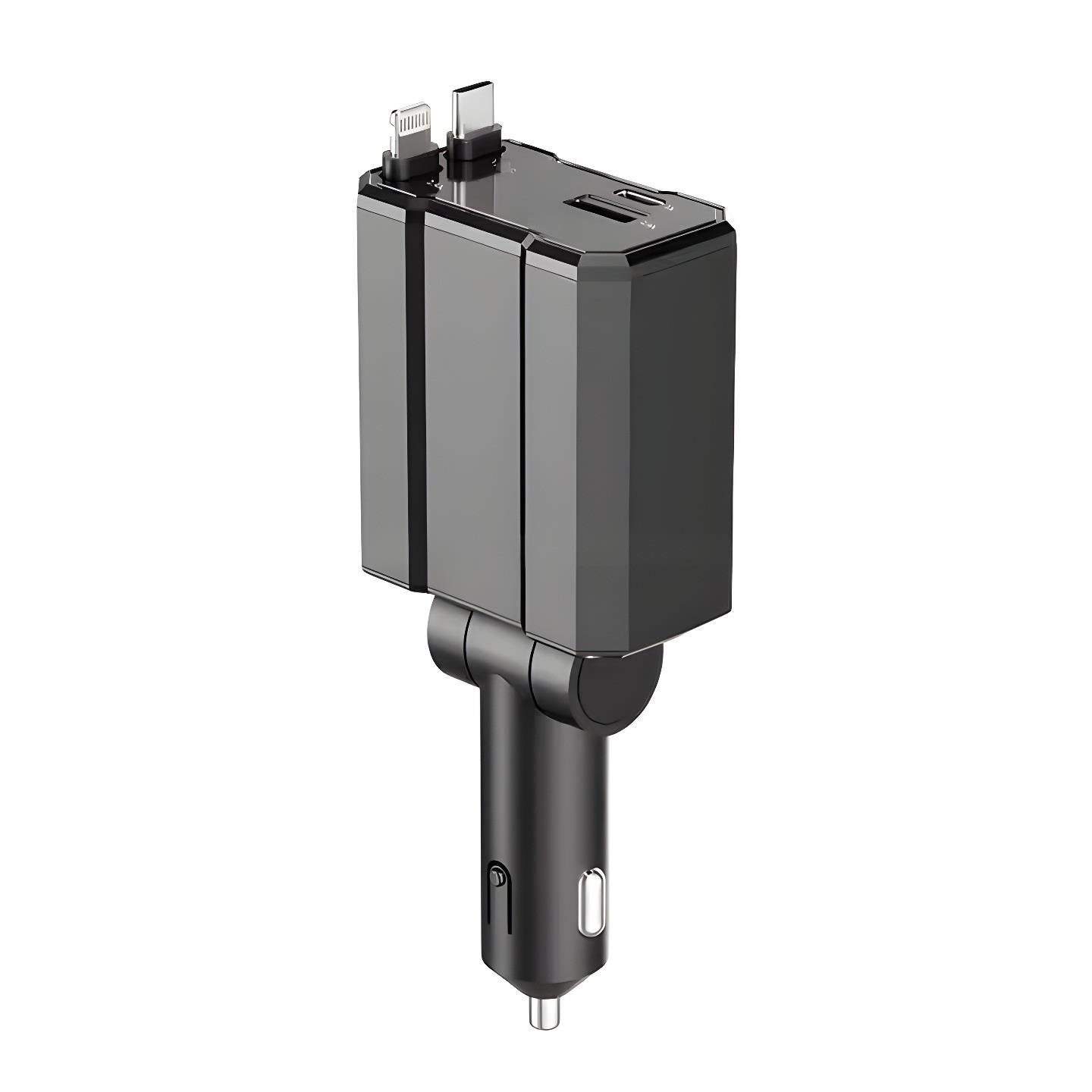 Turbo Car Charger Gun-Metallic