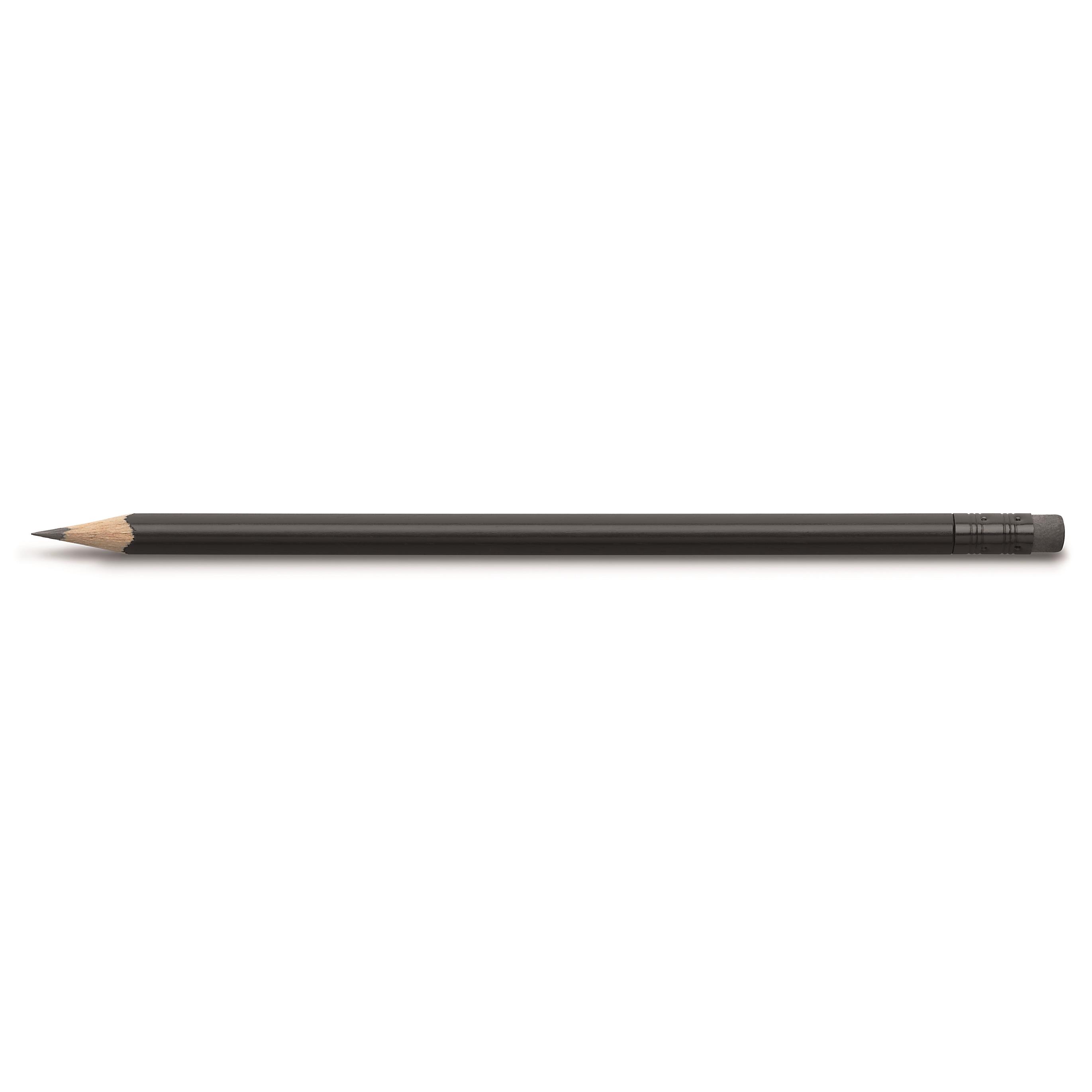 Bleistifte schwarz mit Radiertip Faber-Castell
