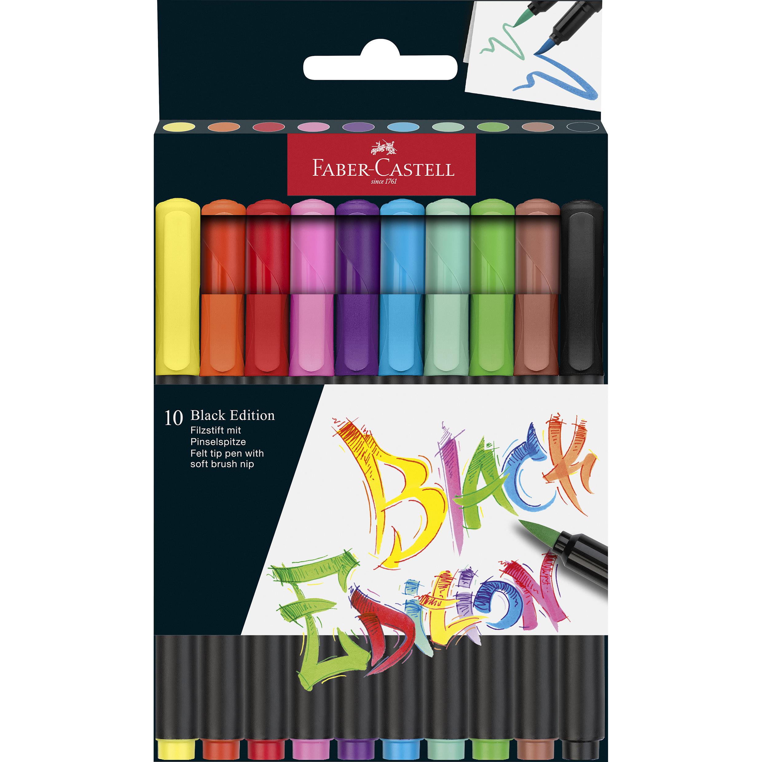 Filzstift Black Edition 10er Etui Faber-Castell