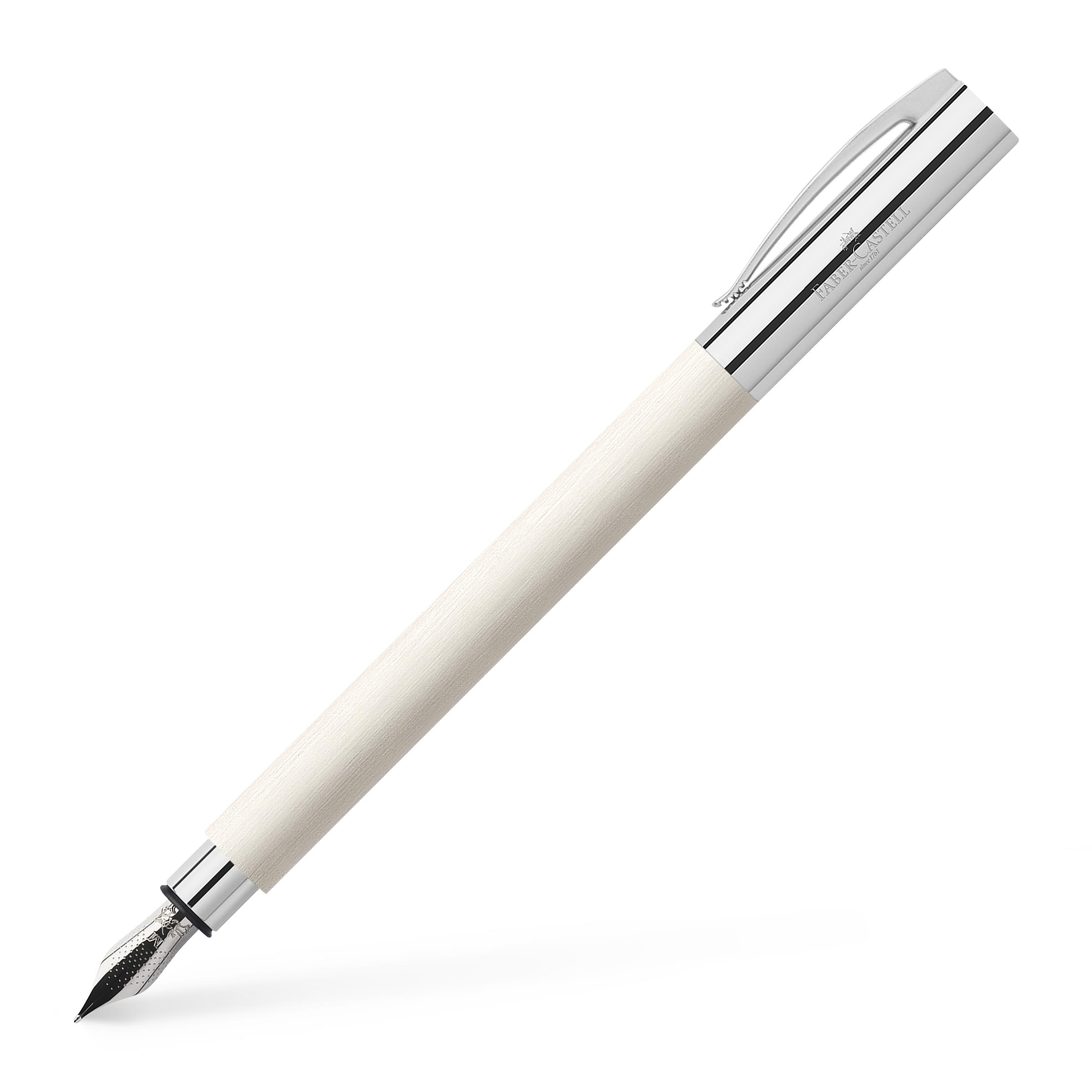 Ambition Edelharz Cinematic white Fuellfederhalter Faber-Castell