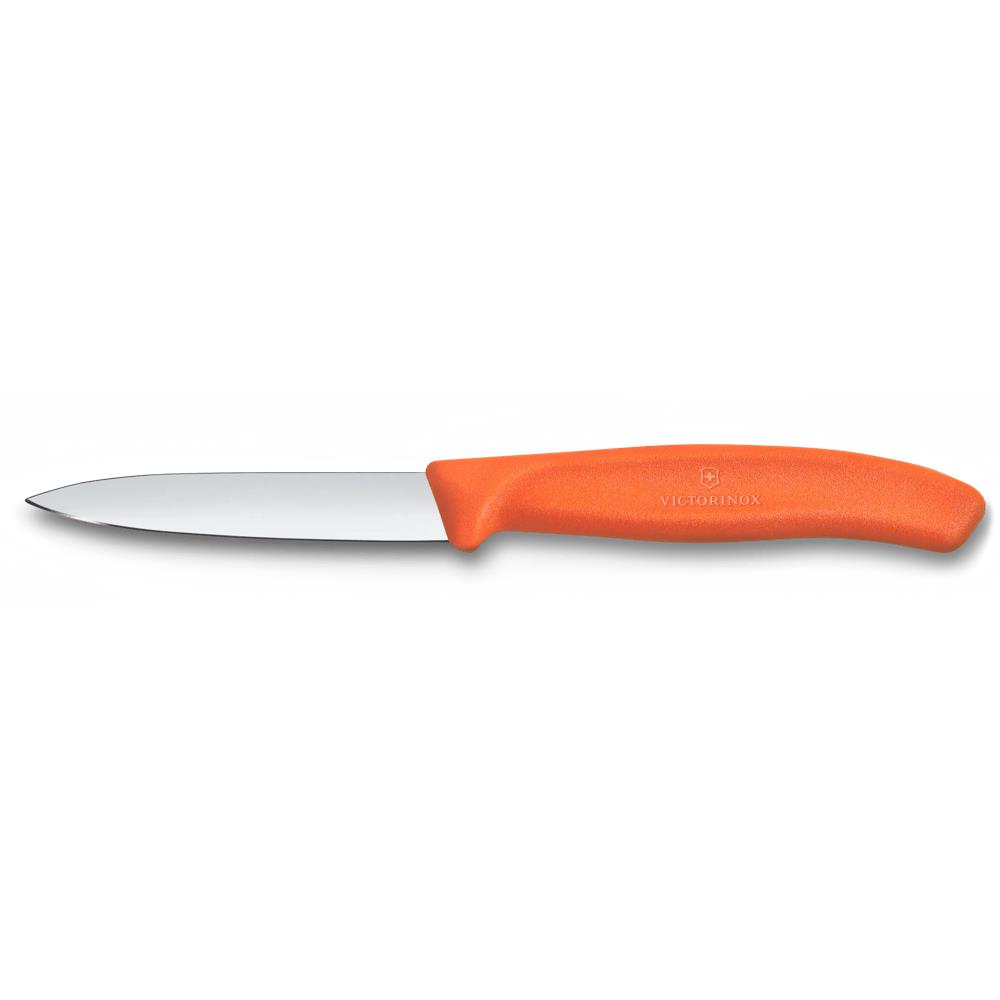 Swiss Classic, Gemüsemesser, 8cm, gerade, Mittelspitz, orange