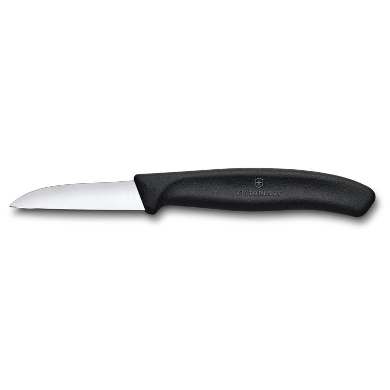 Swiss Classic, Gemüsemesser, 6cm, gerade, schwarz